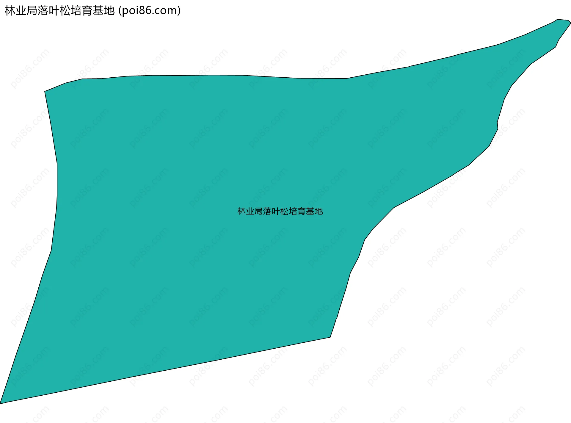 林业局落叶松培育基地边界地图