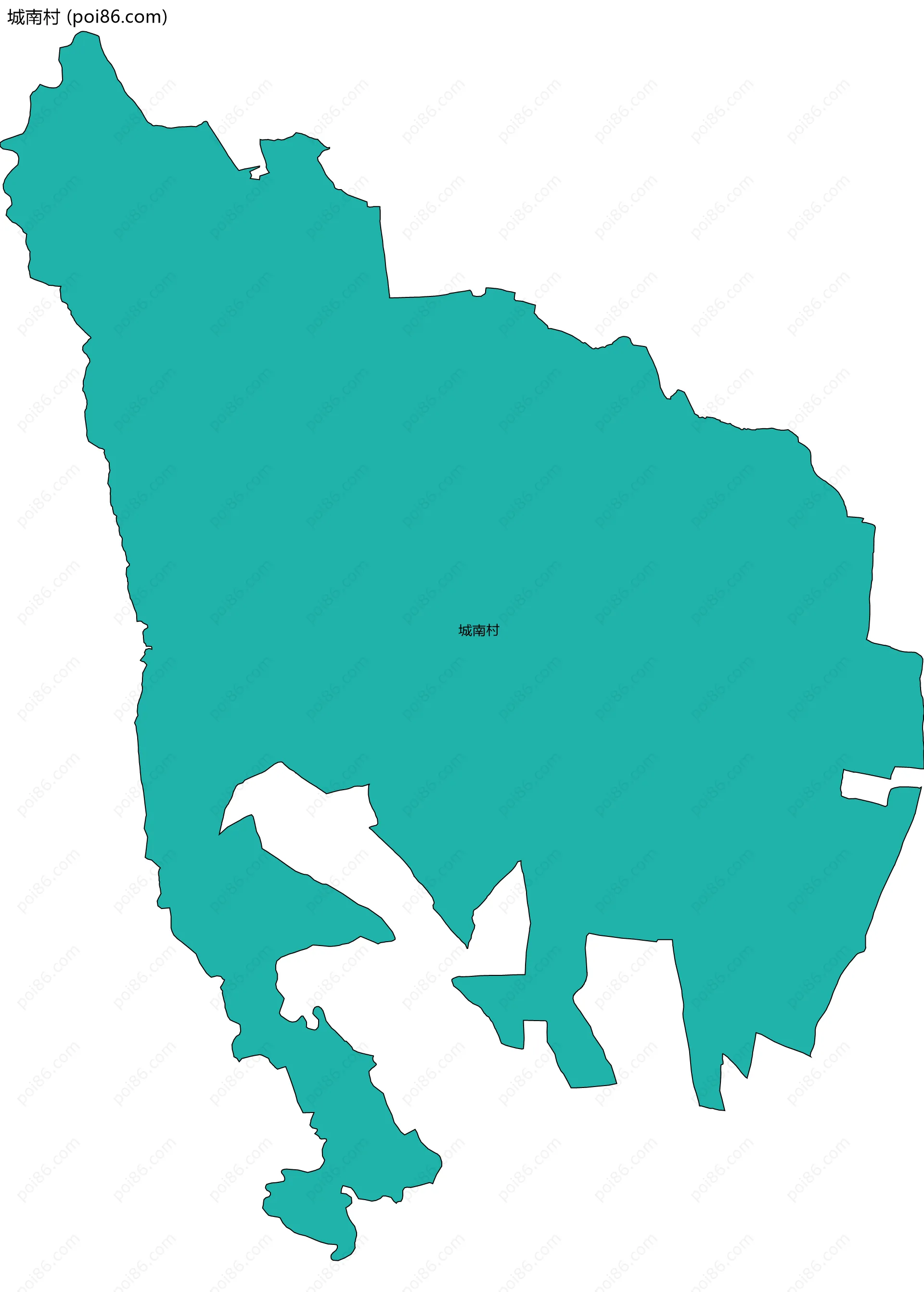 城南村边界地图