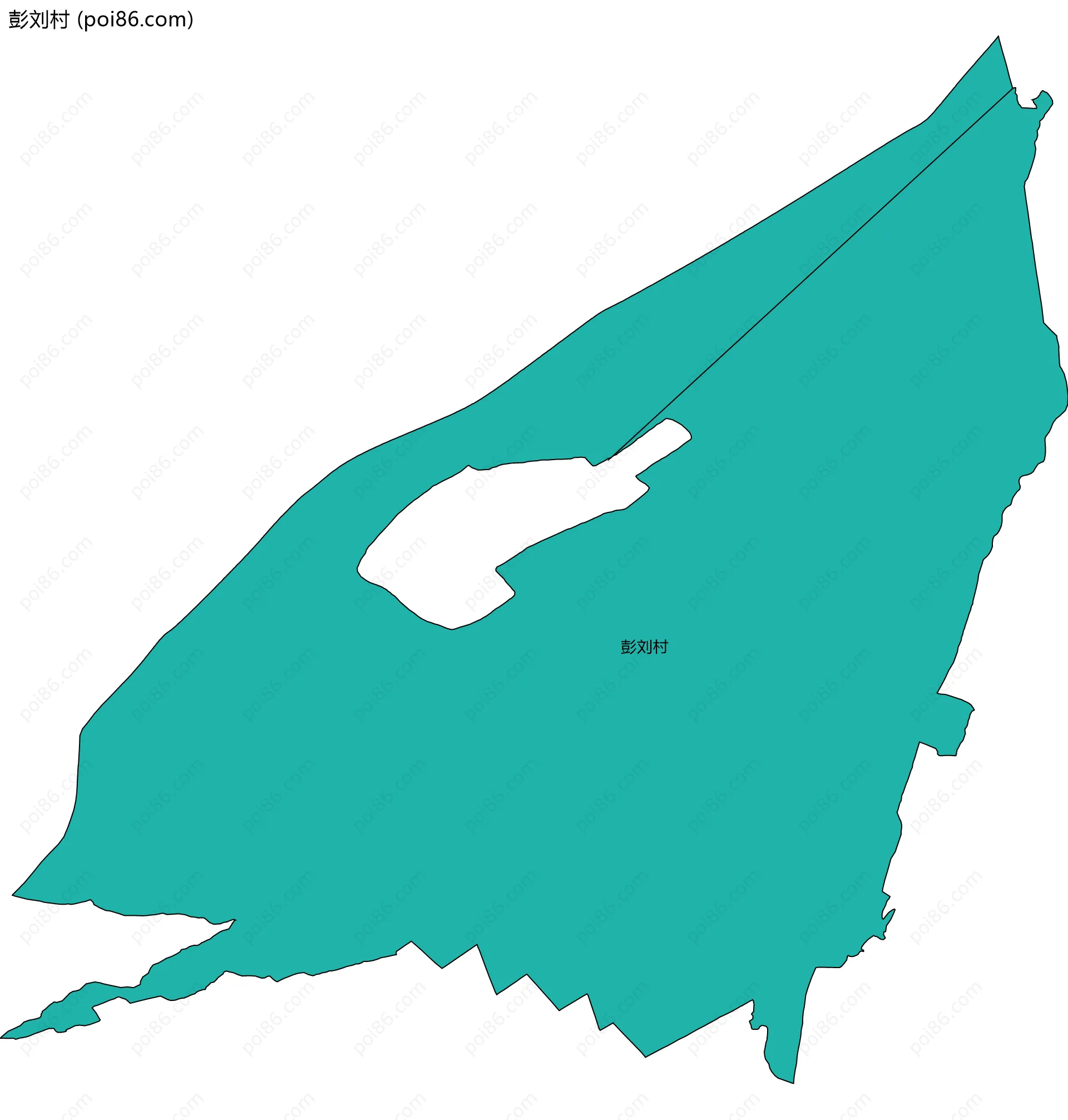 彭刘村边界地图