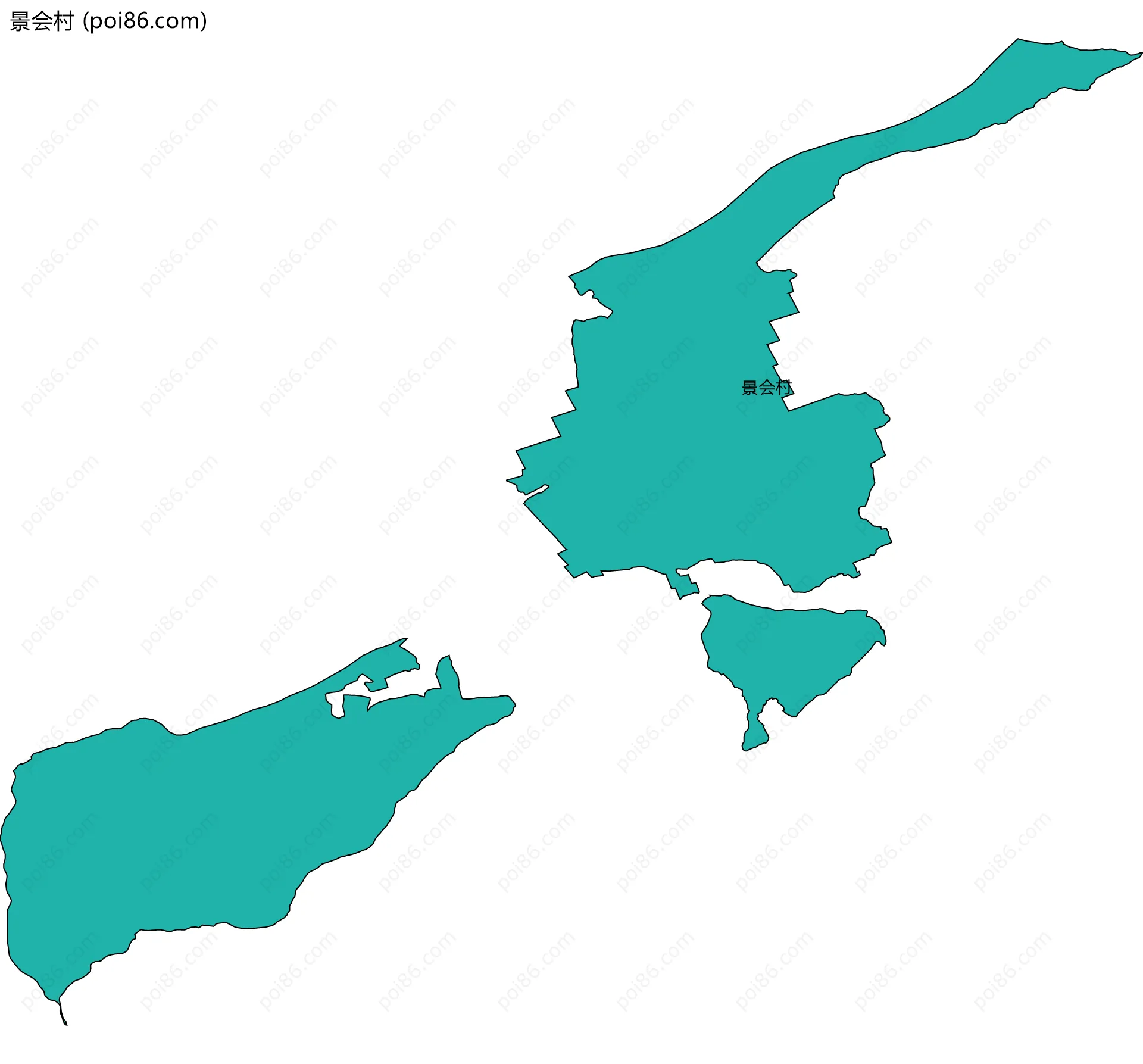 景会村边界地图