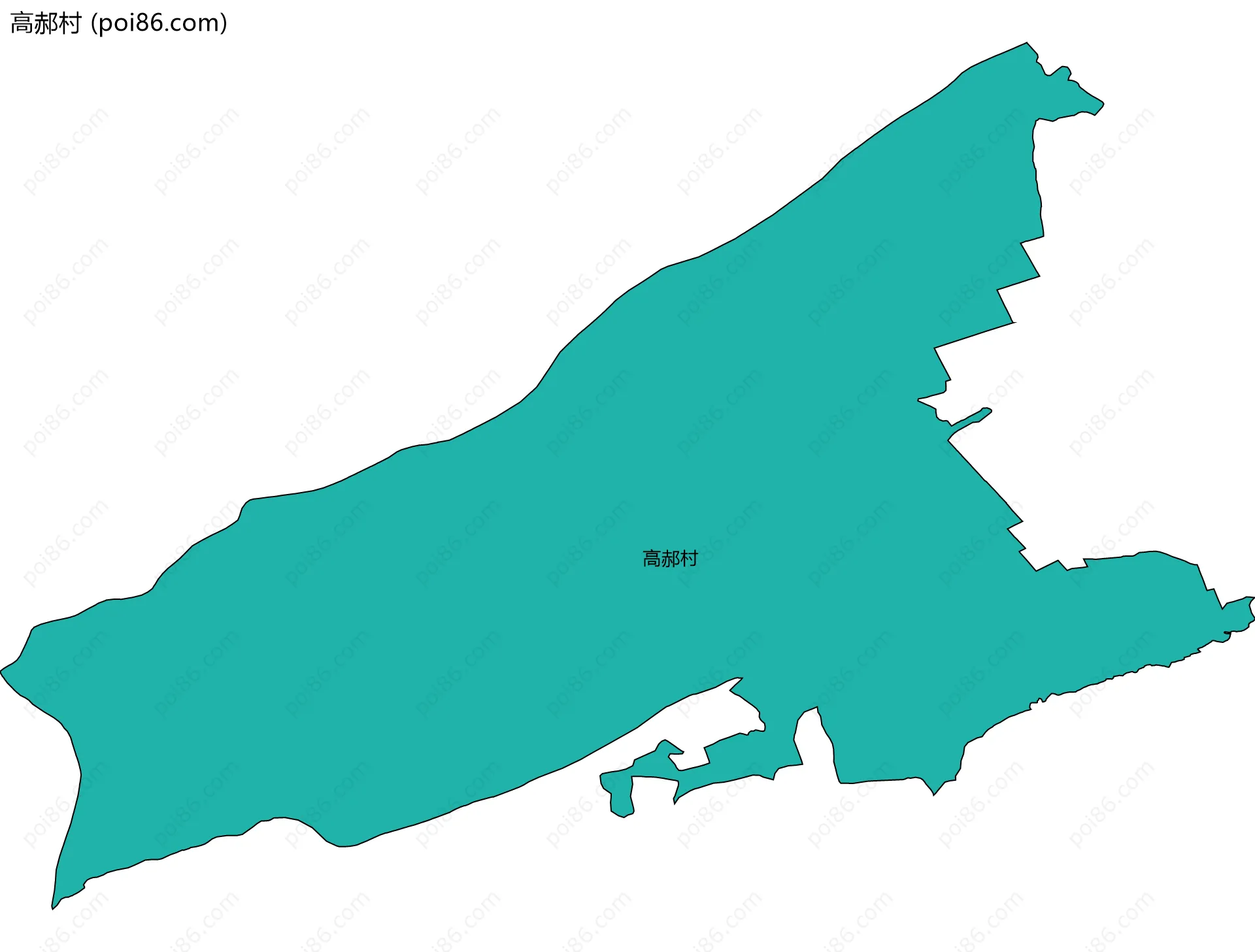 高郝村边界地图
