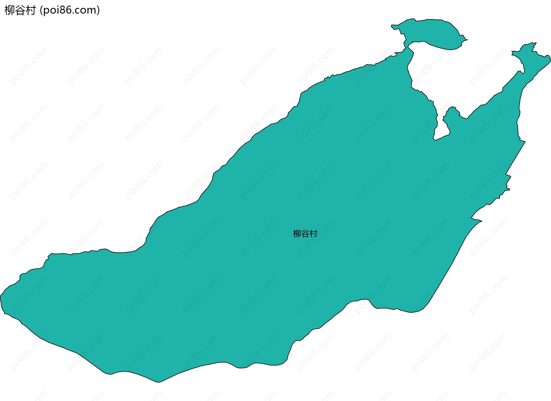 柳谷村边界地图