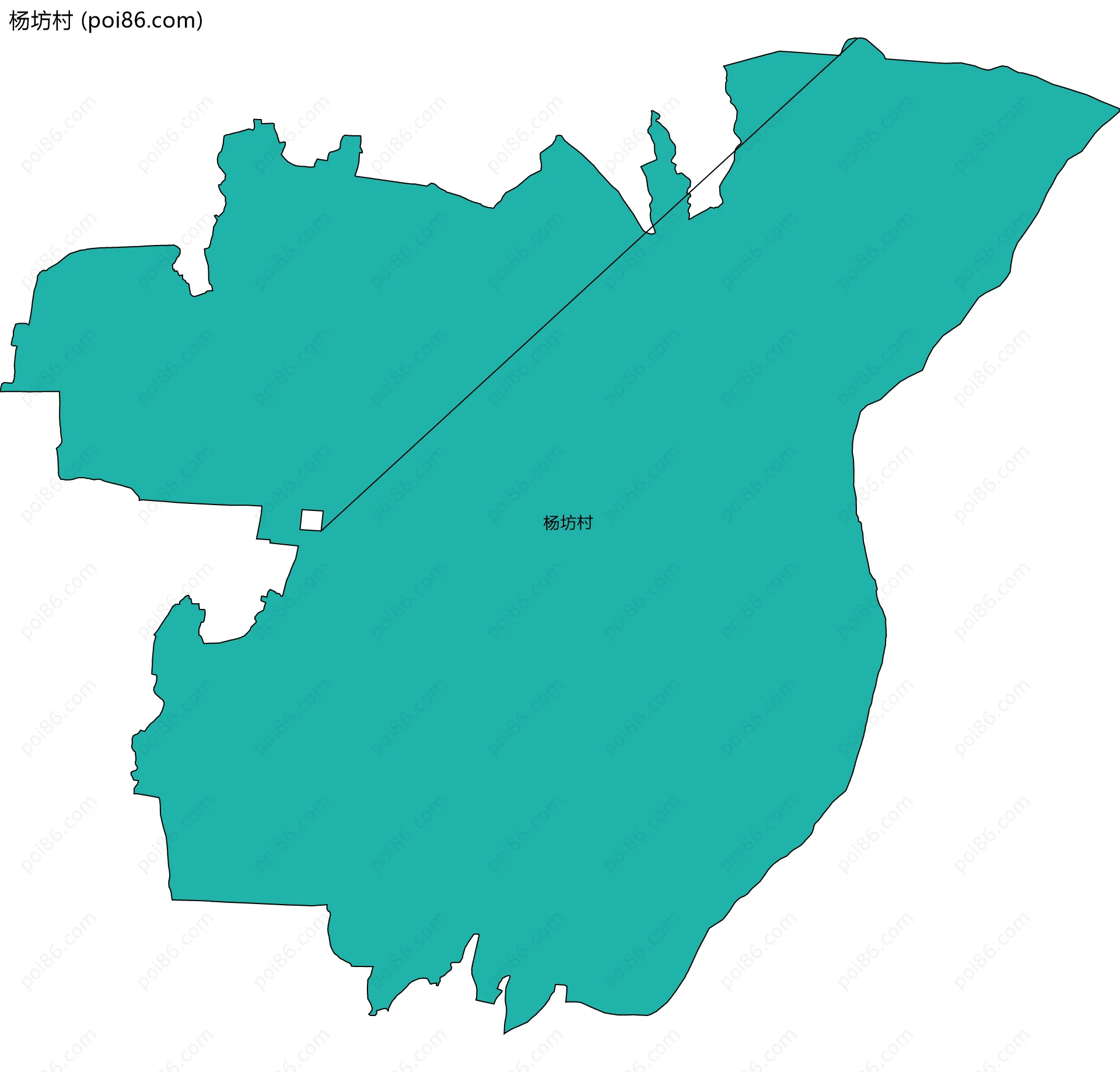 杨坊村边界地图