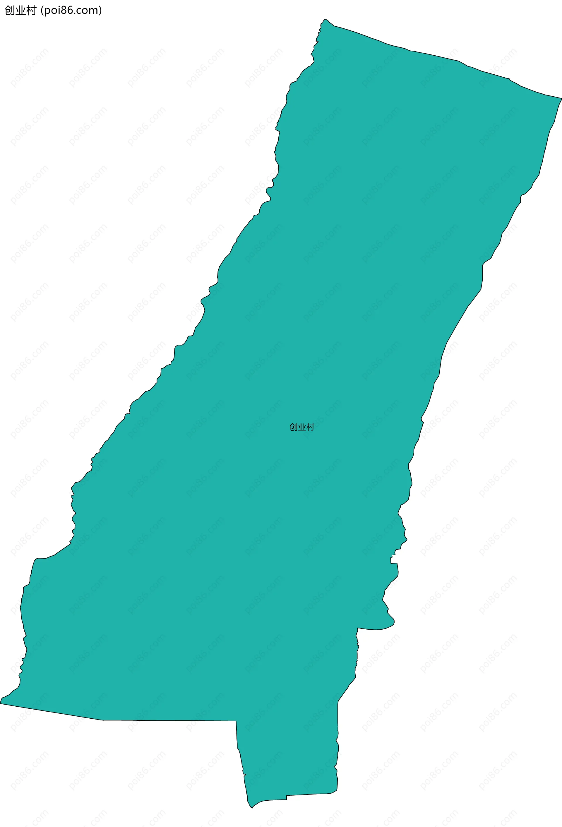 创业村边界地图