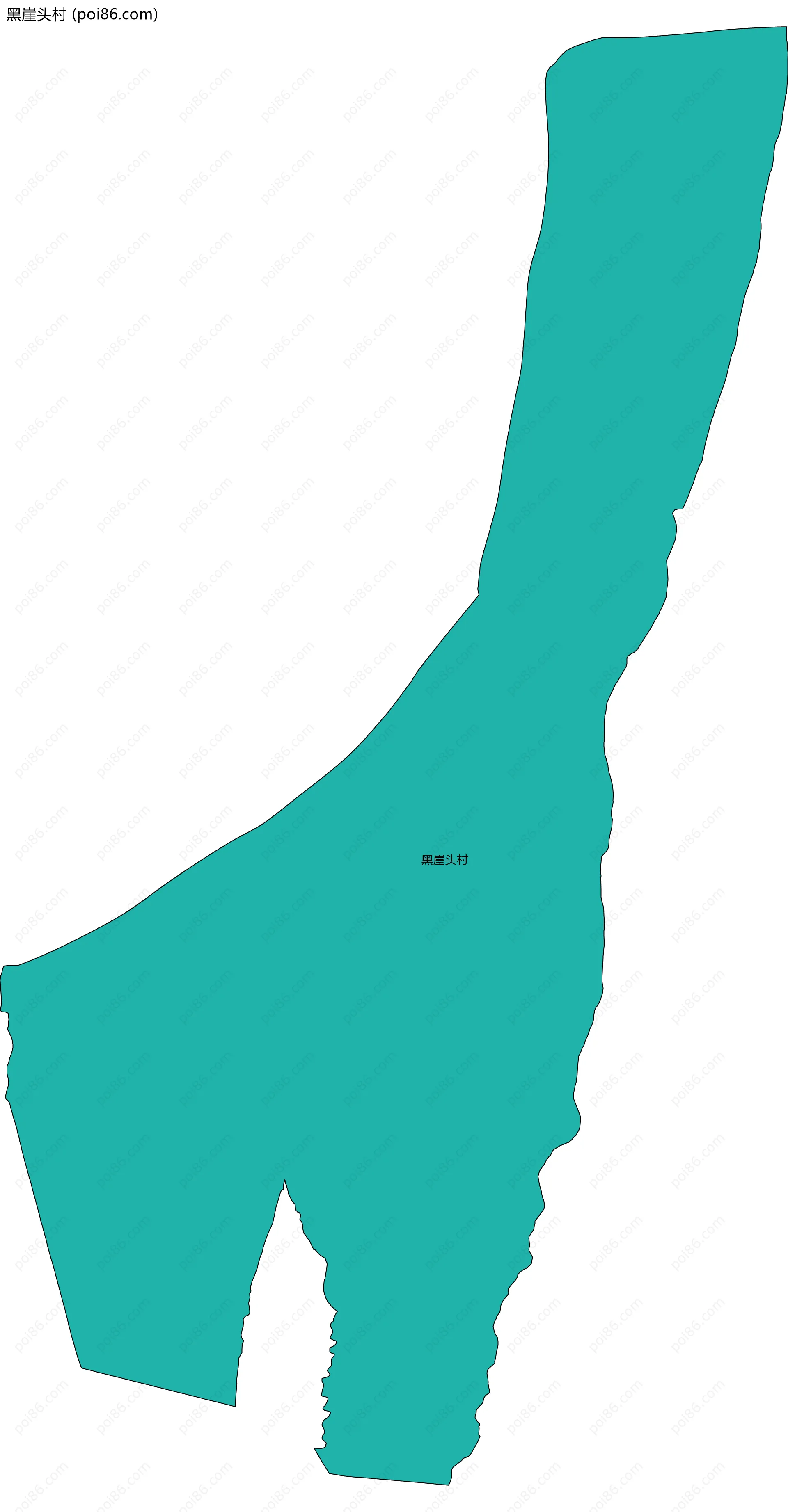 黑崖头村边界地图