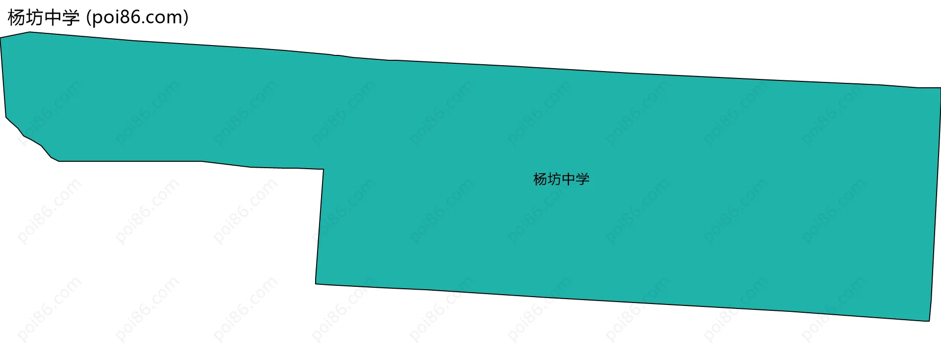 杨坊中学边界地图