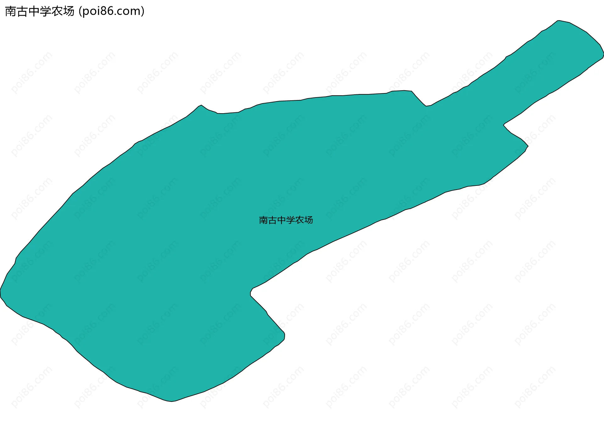 南古中学农场边界地图