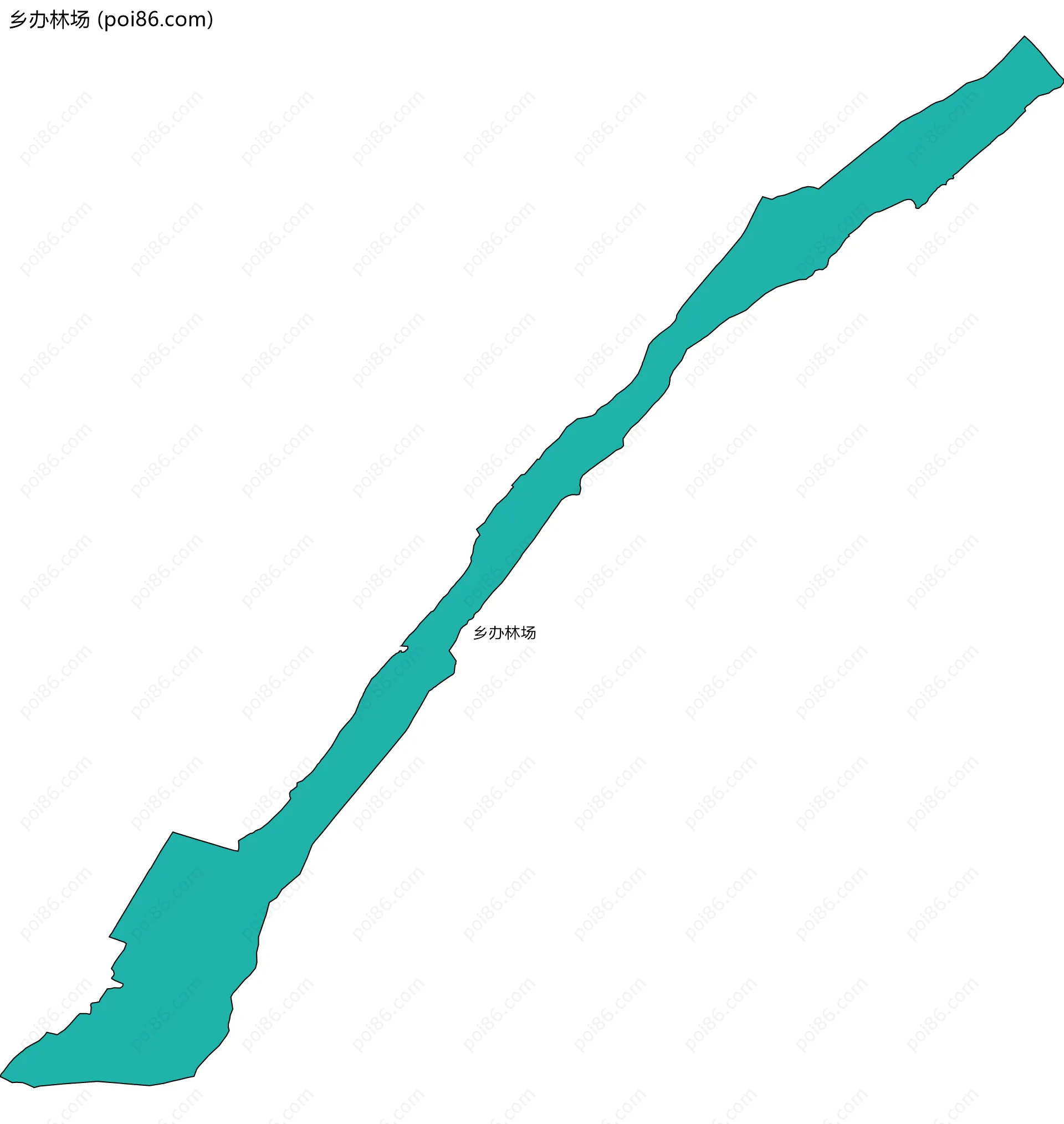 乡办林场边界地图