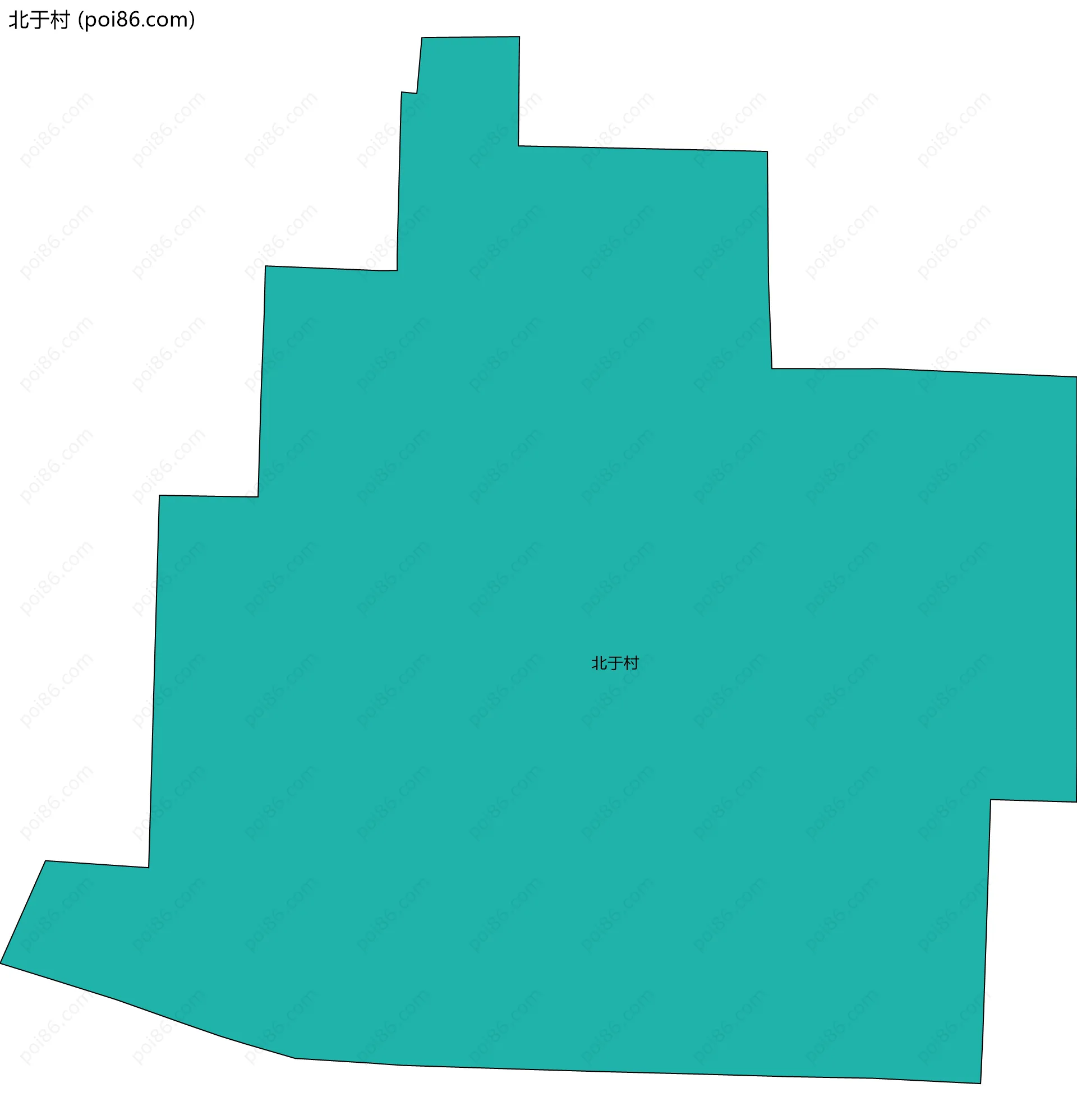 北于村边界地图