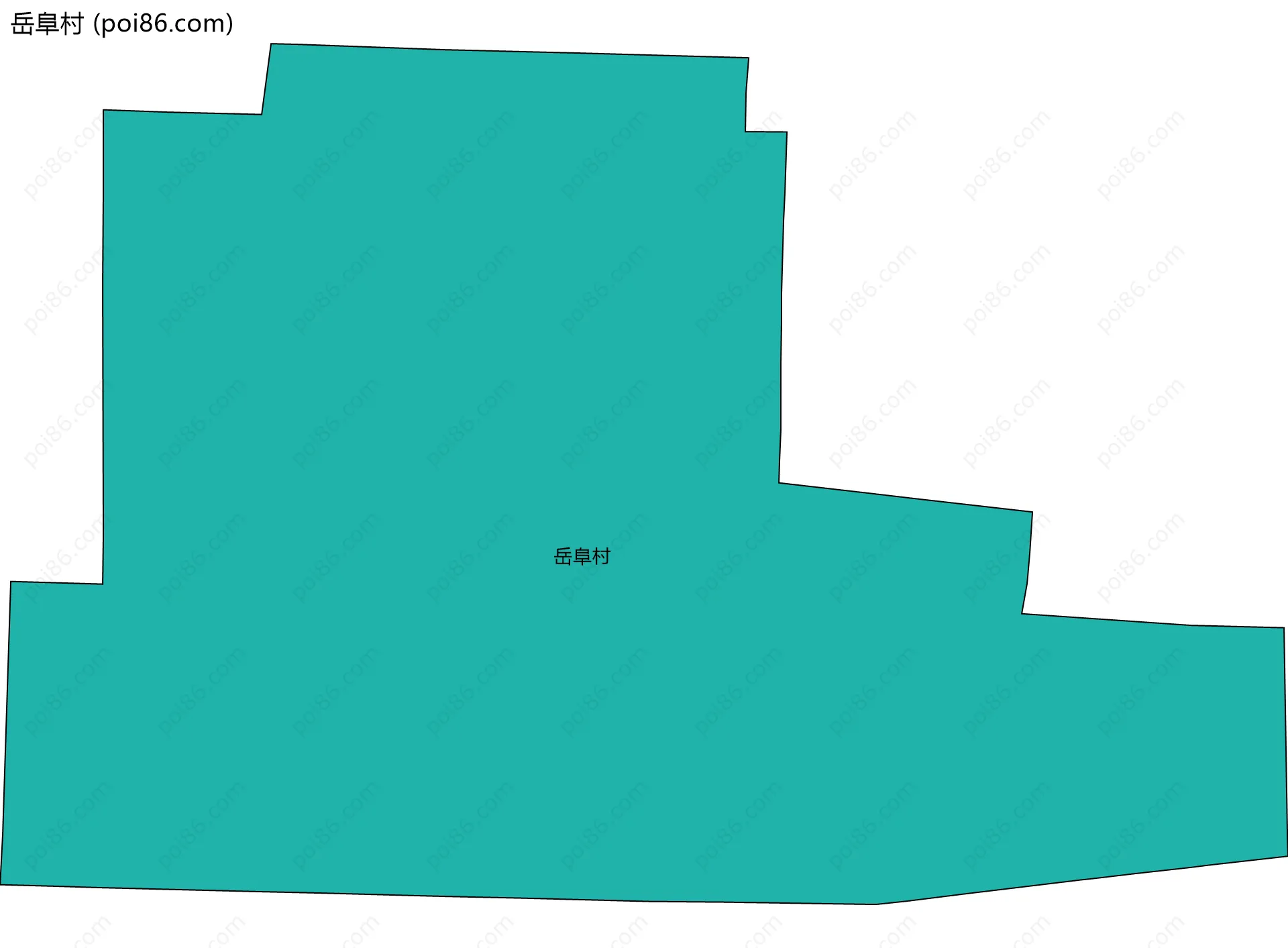 岳阜村边界地图