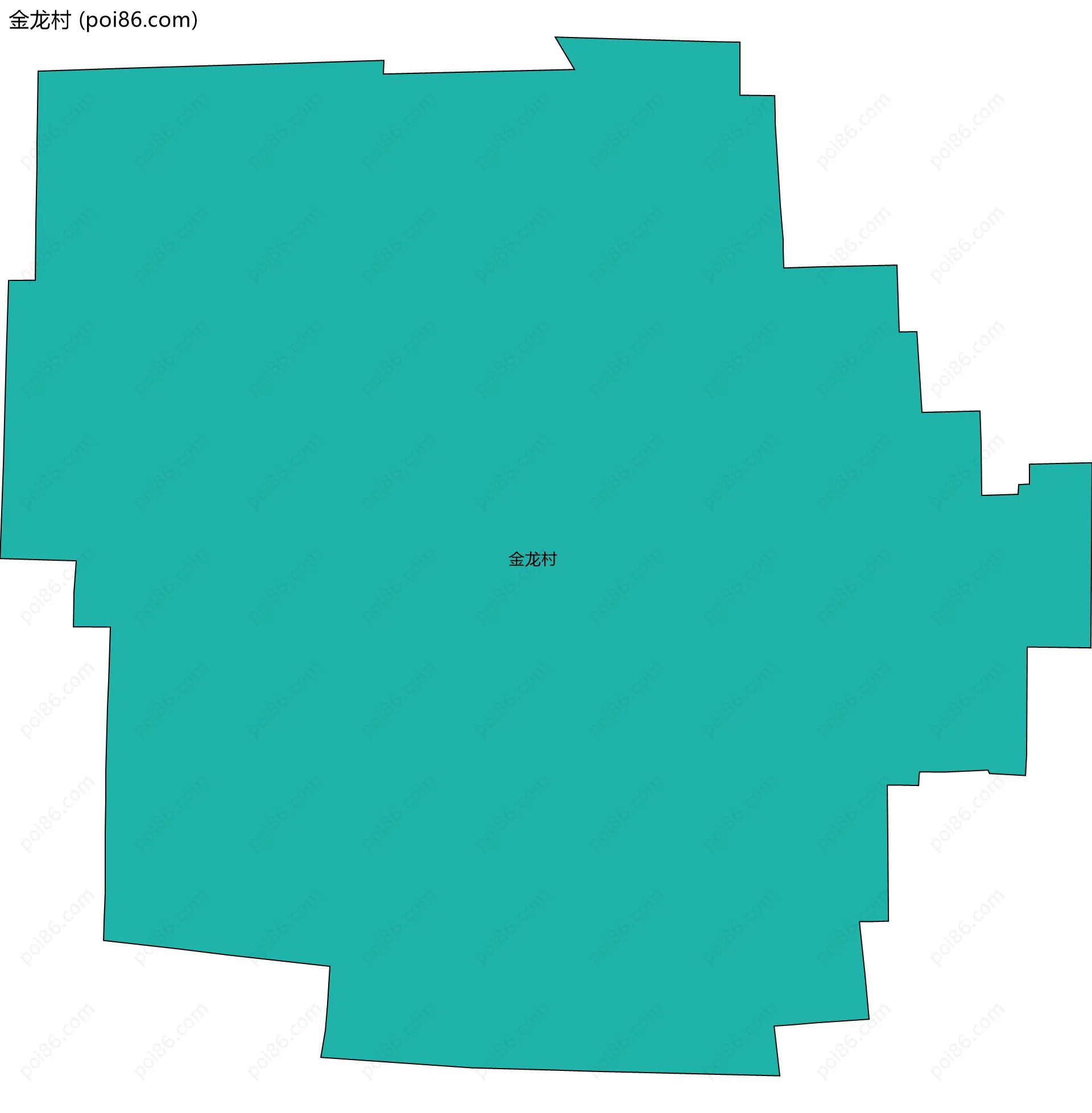 金龙村边界地图