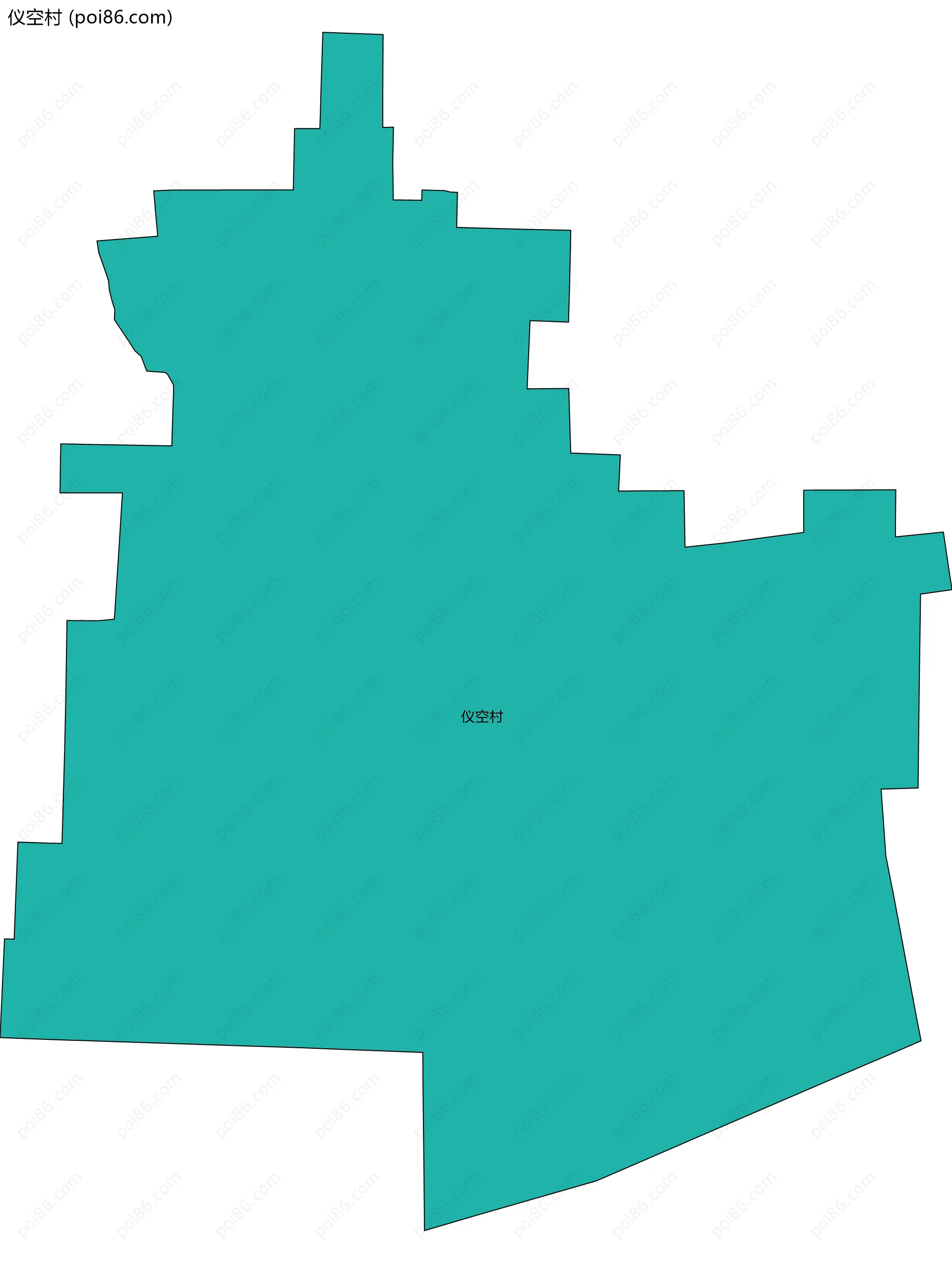 仪空村边界地图