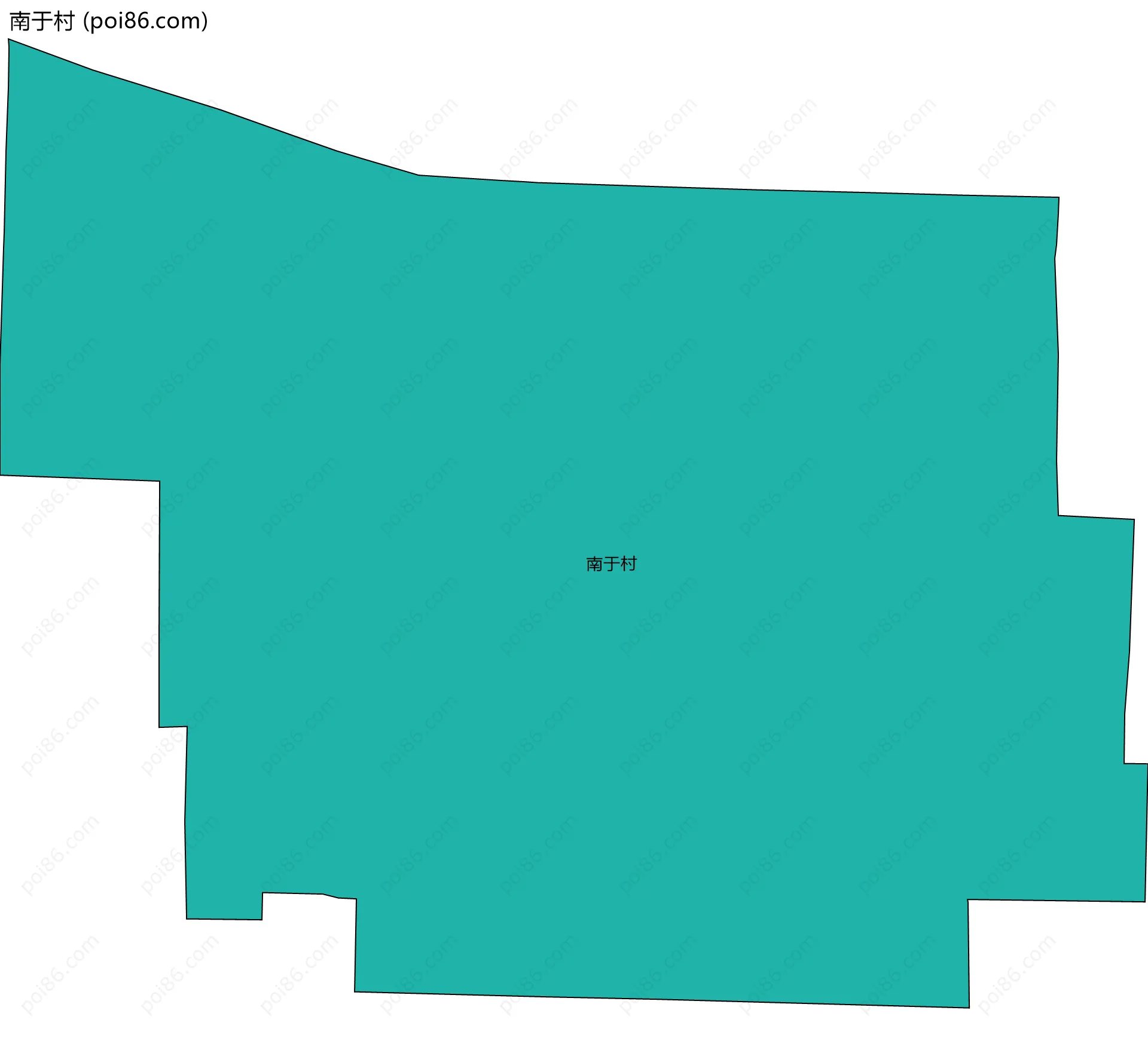 南于村边界地图