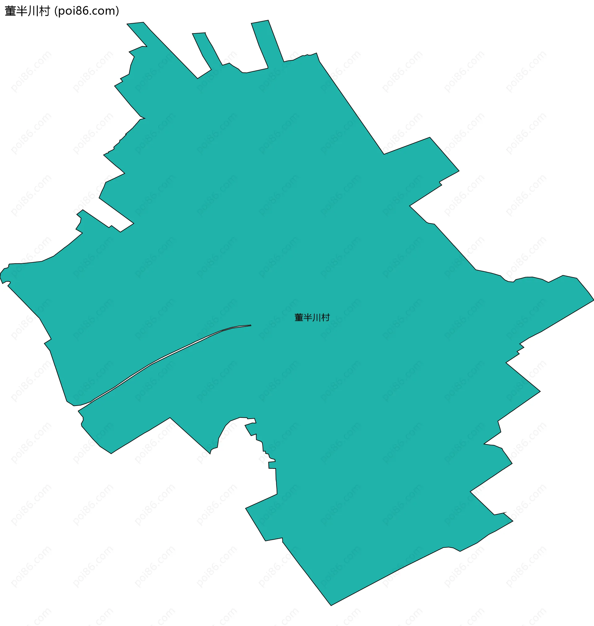 董半川村边界地图