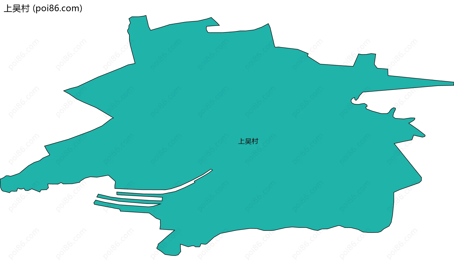 上吴村边界地图