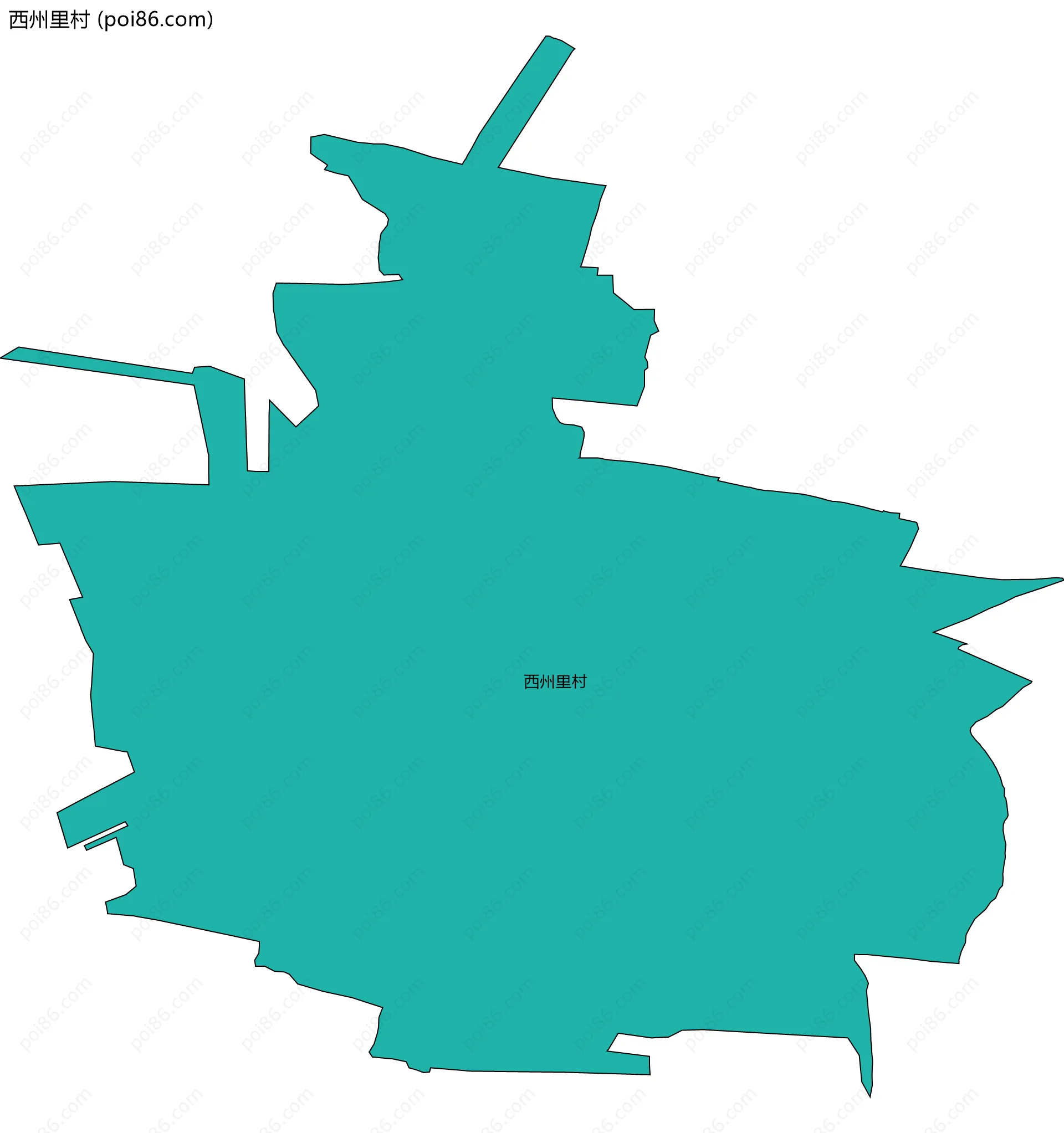 西州里村边界地图