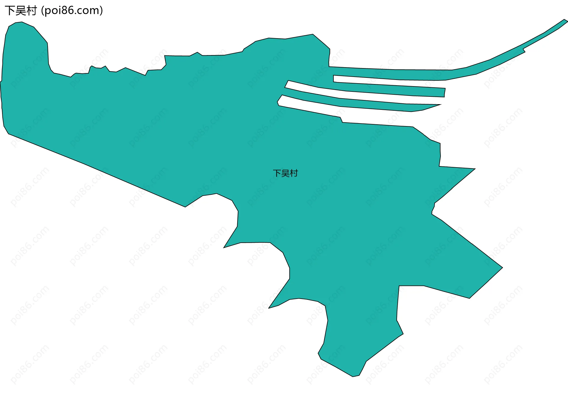 下吴村边界地图