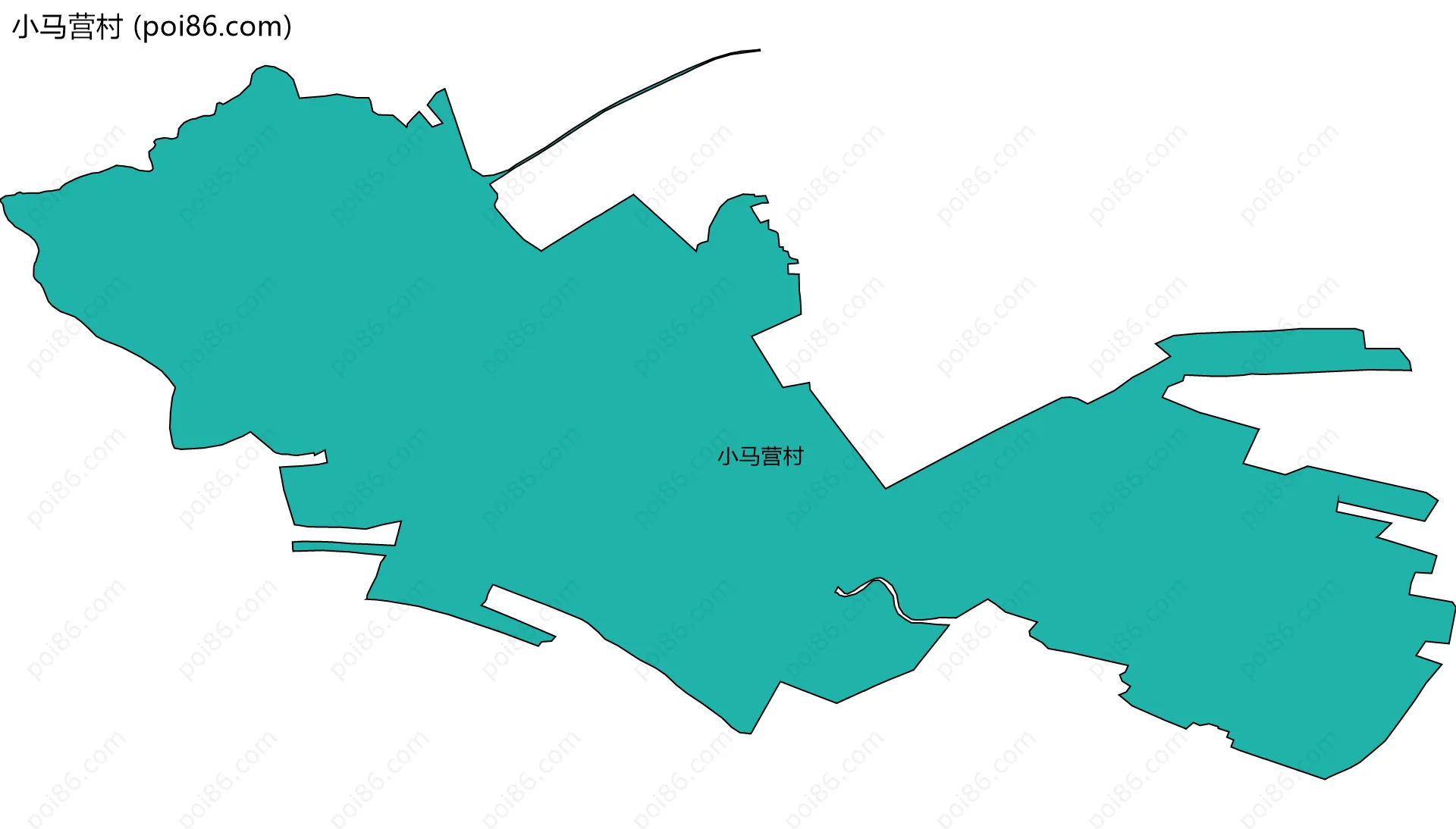 小马营村边界地图