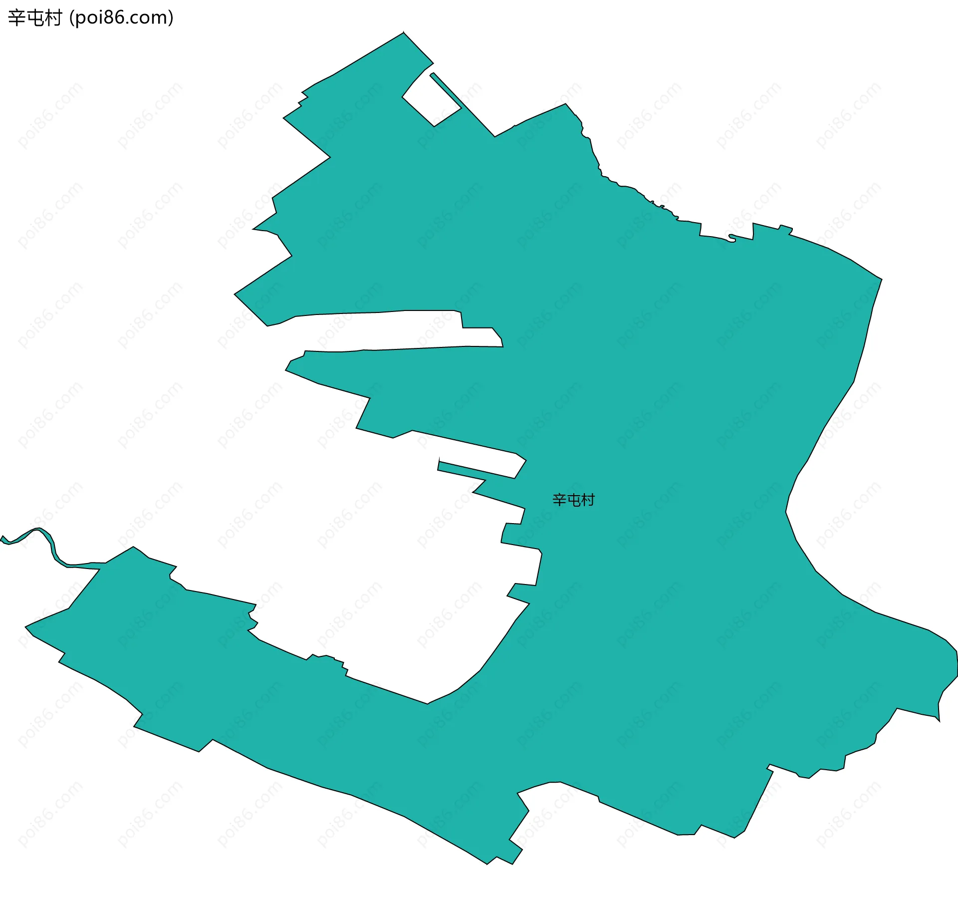 辛屯村边界地图