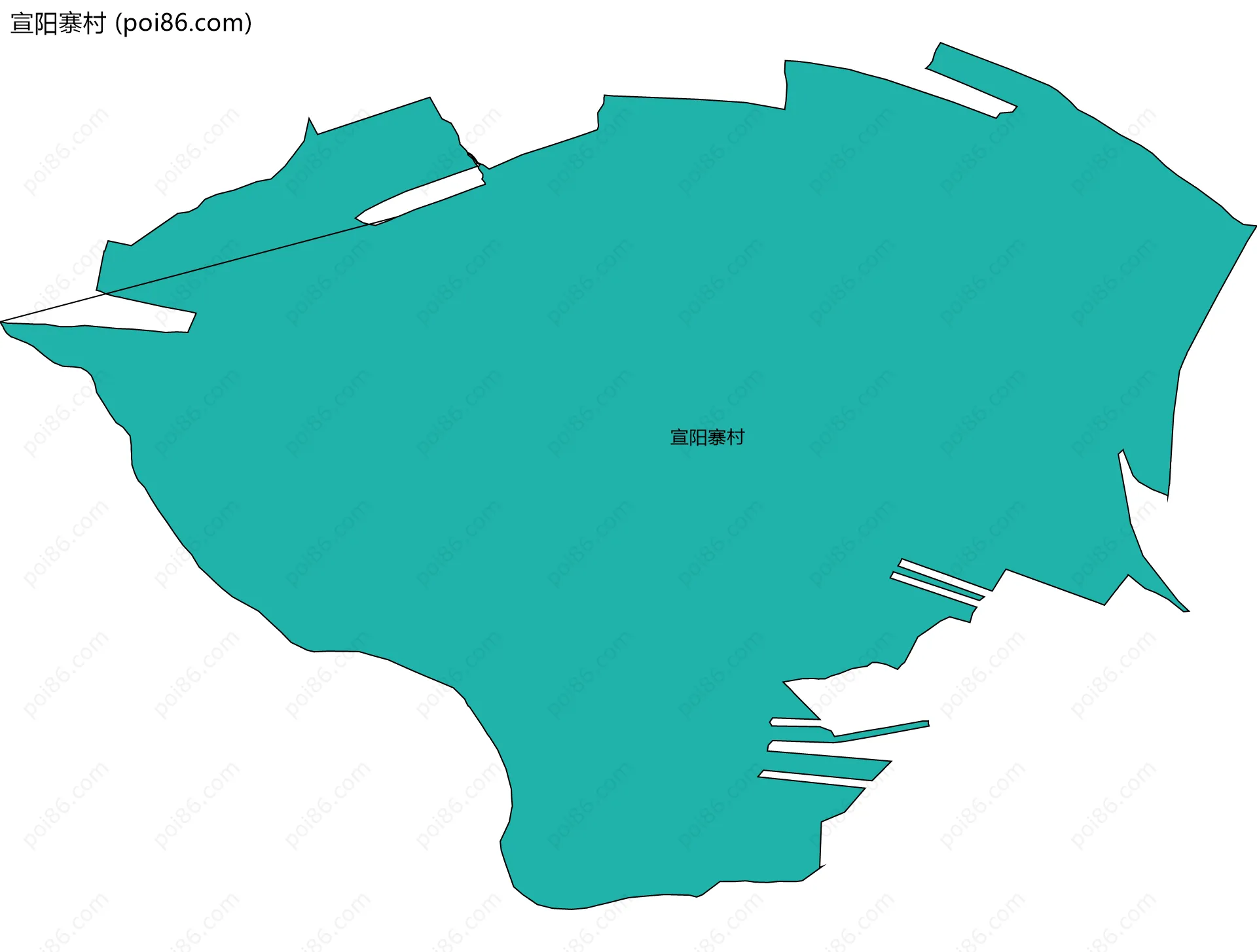 宣阳寨村边界地图