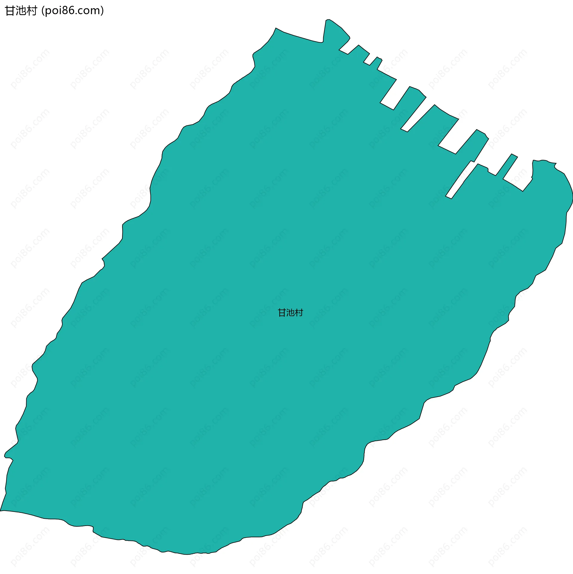 甘池村边界地图