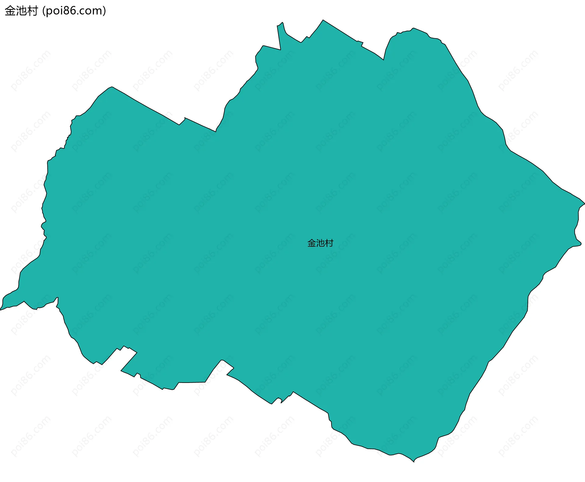 金池村边界地图