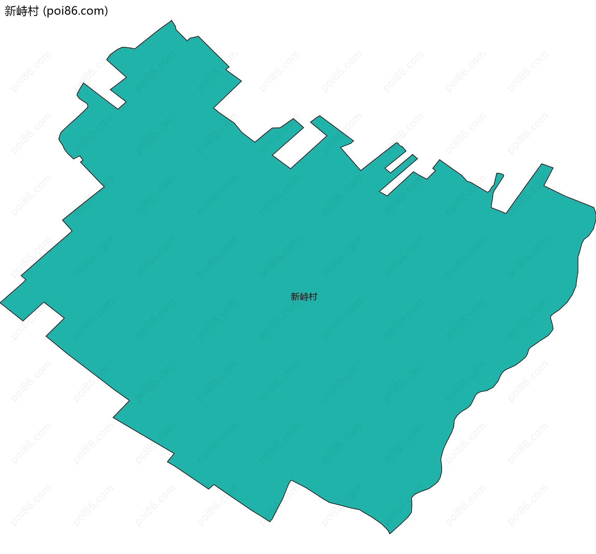 新峙村边界地图