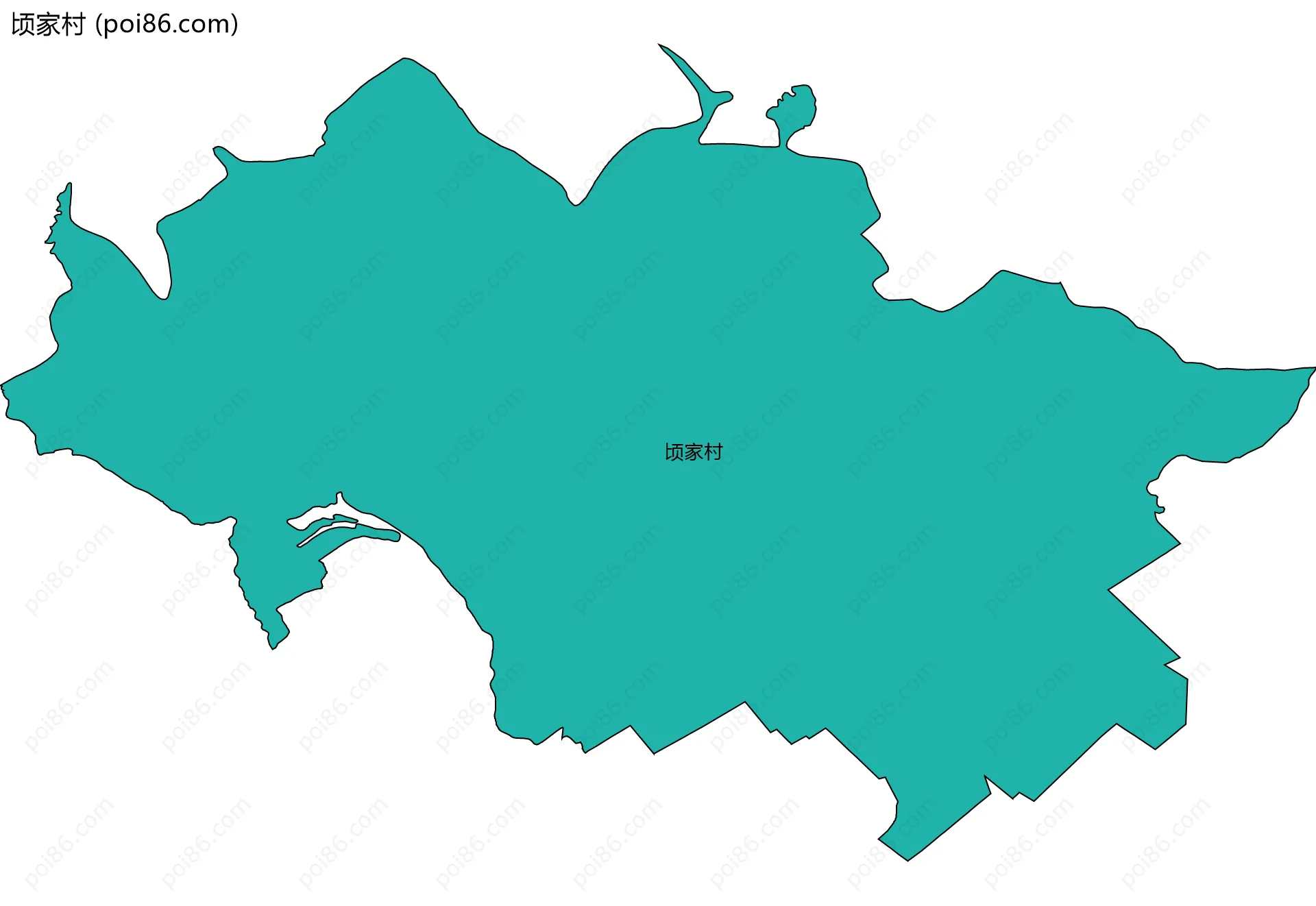 顷家村边界地图