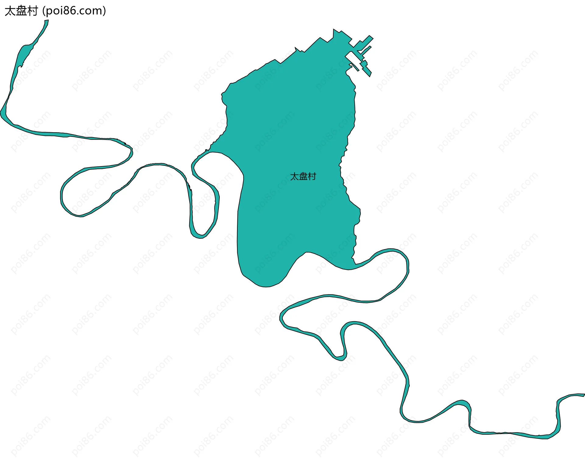 太盘村边界地图