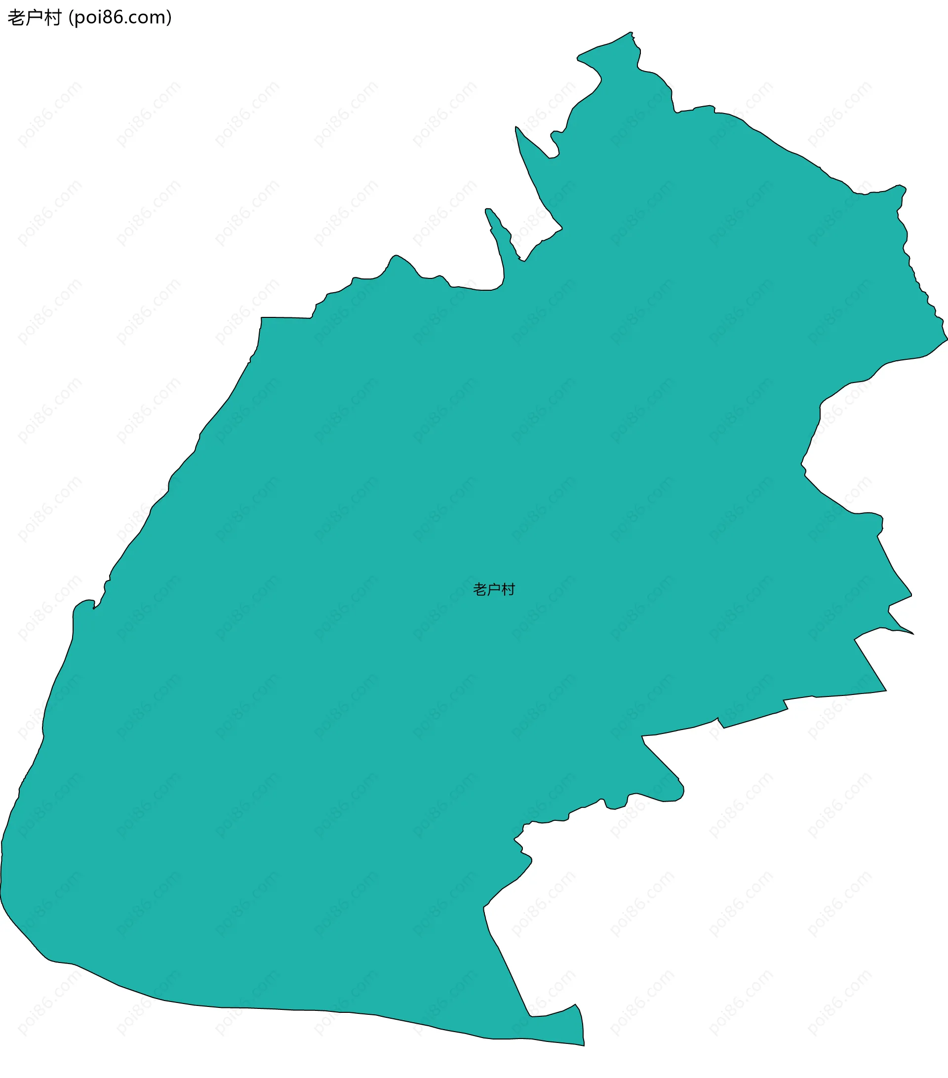 老户村边界地图