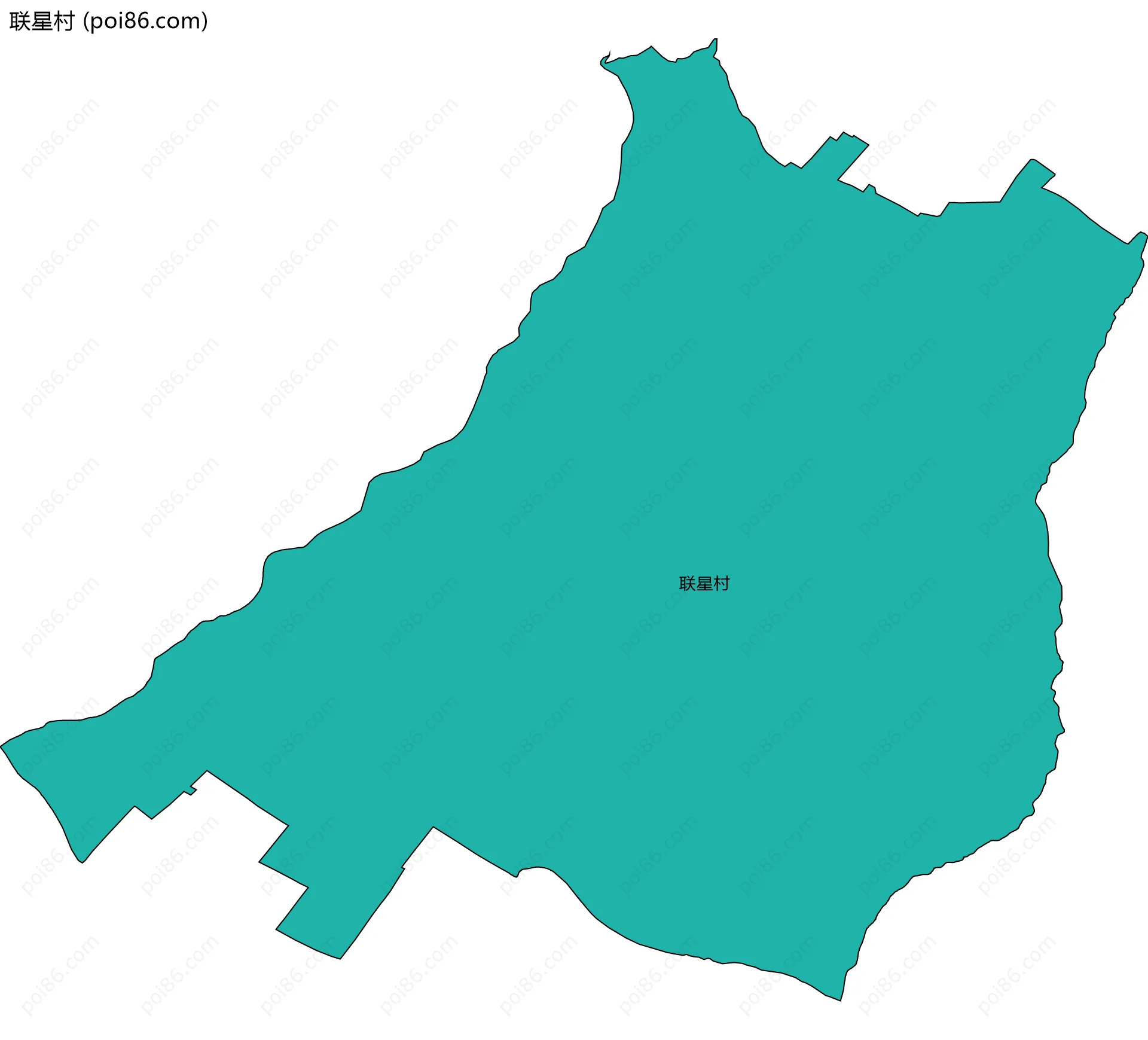 联星村边界地图