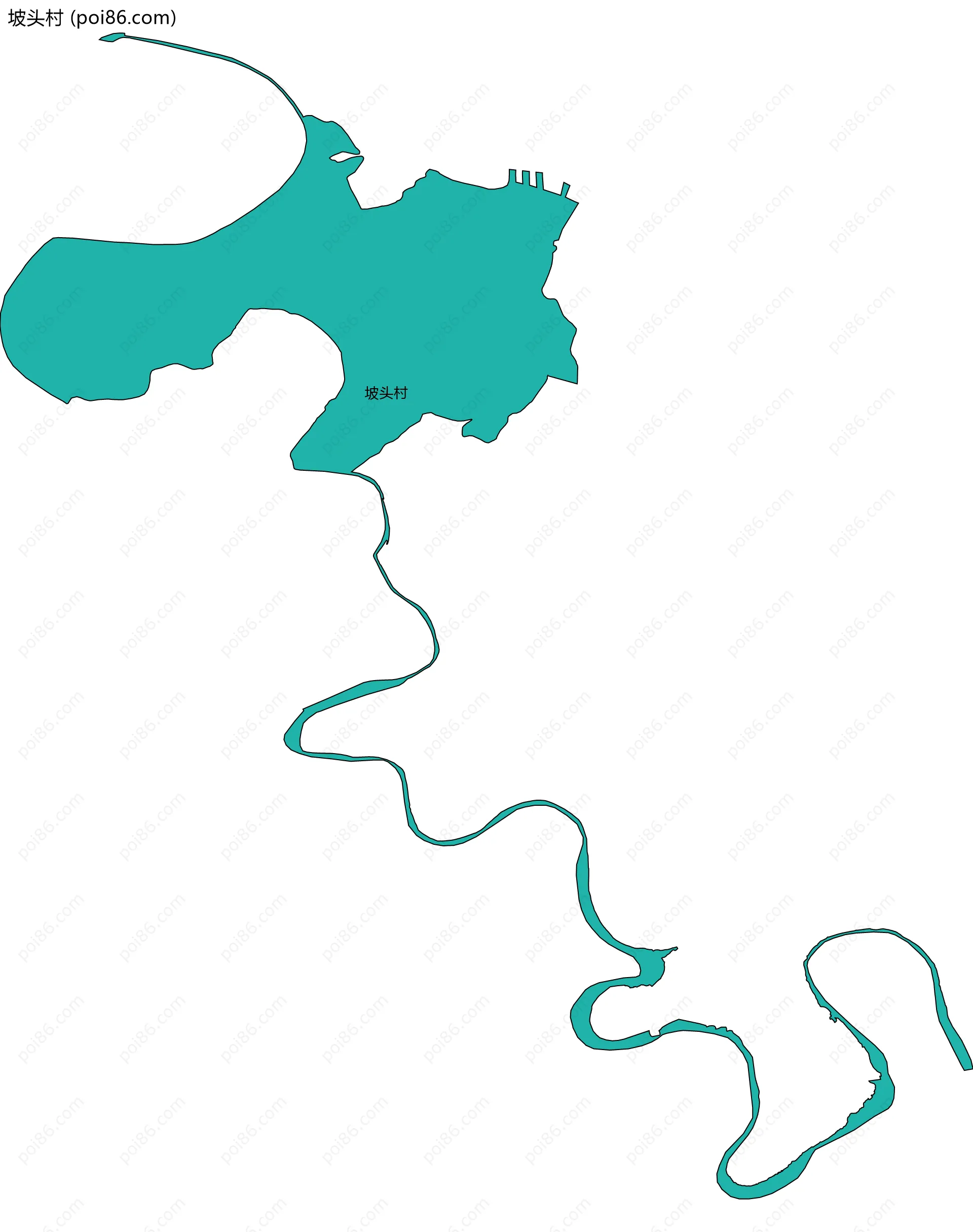 坡头村边界地图