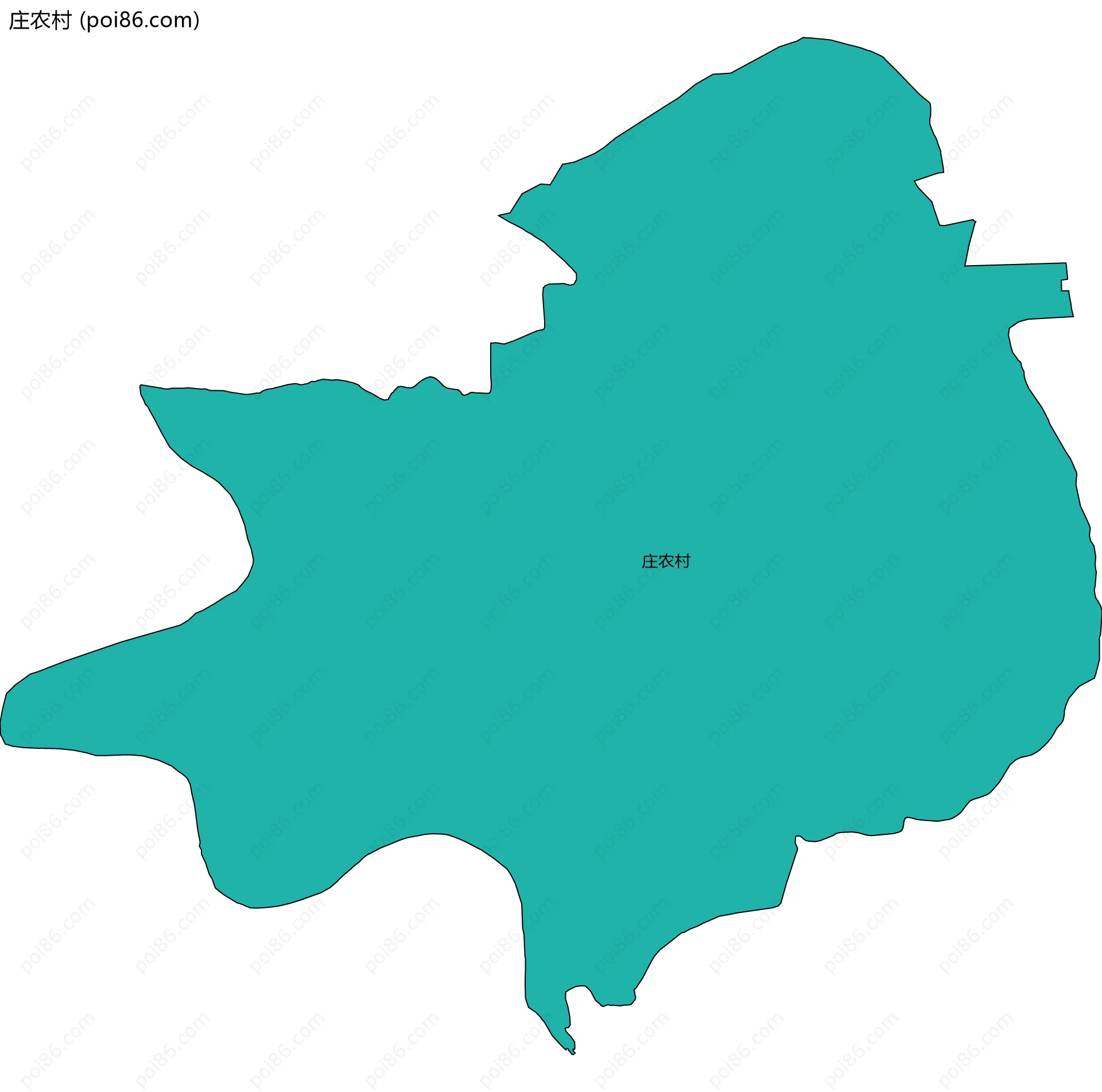 庄农村边界地图