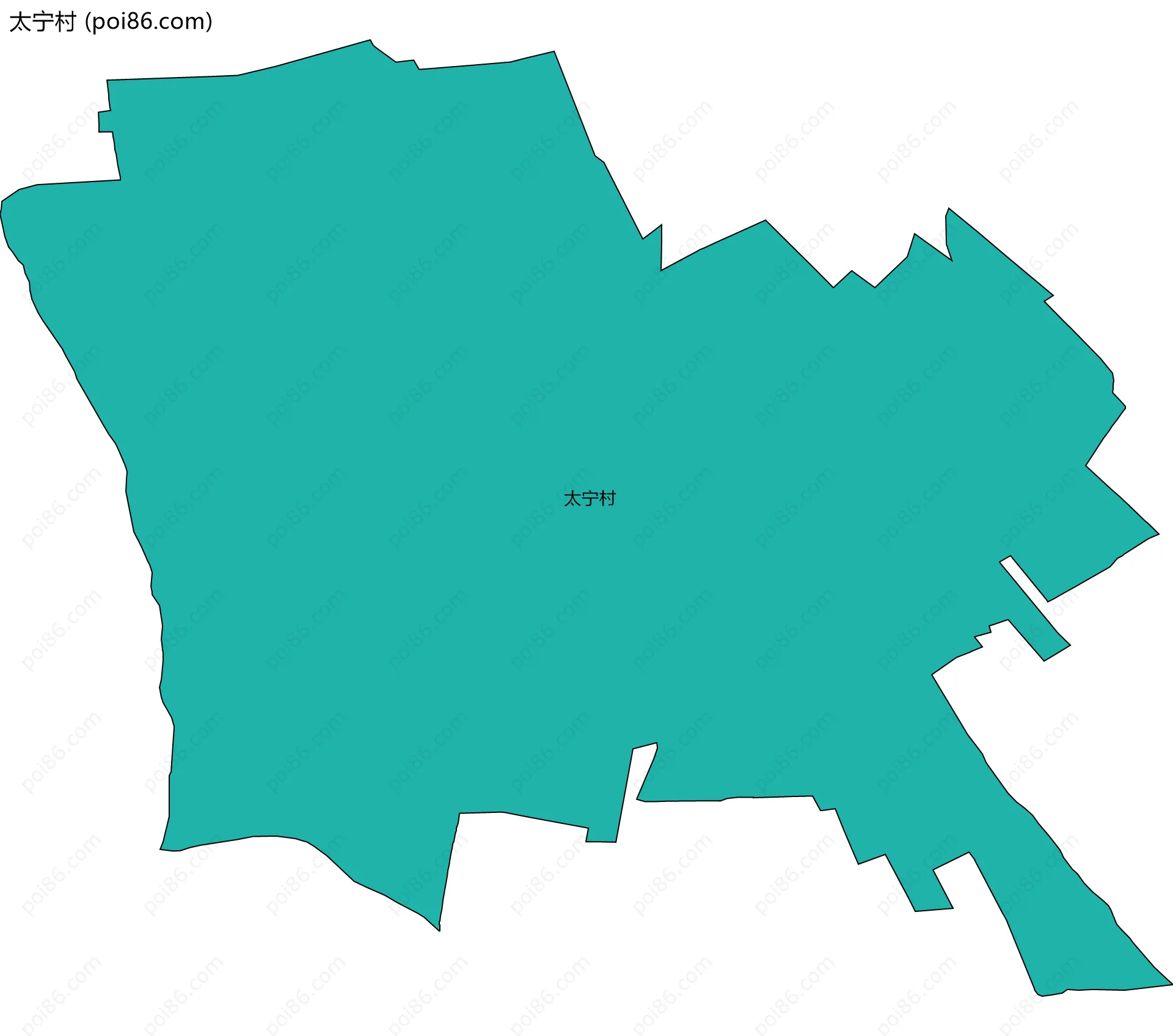 太宁村边界地图