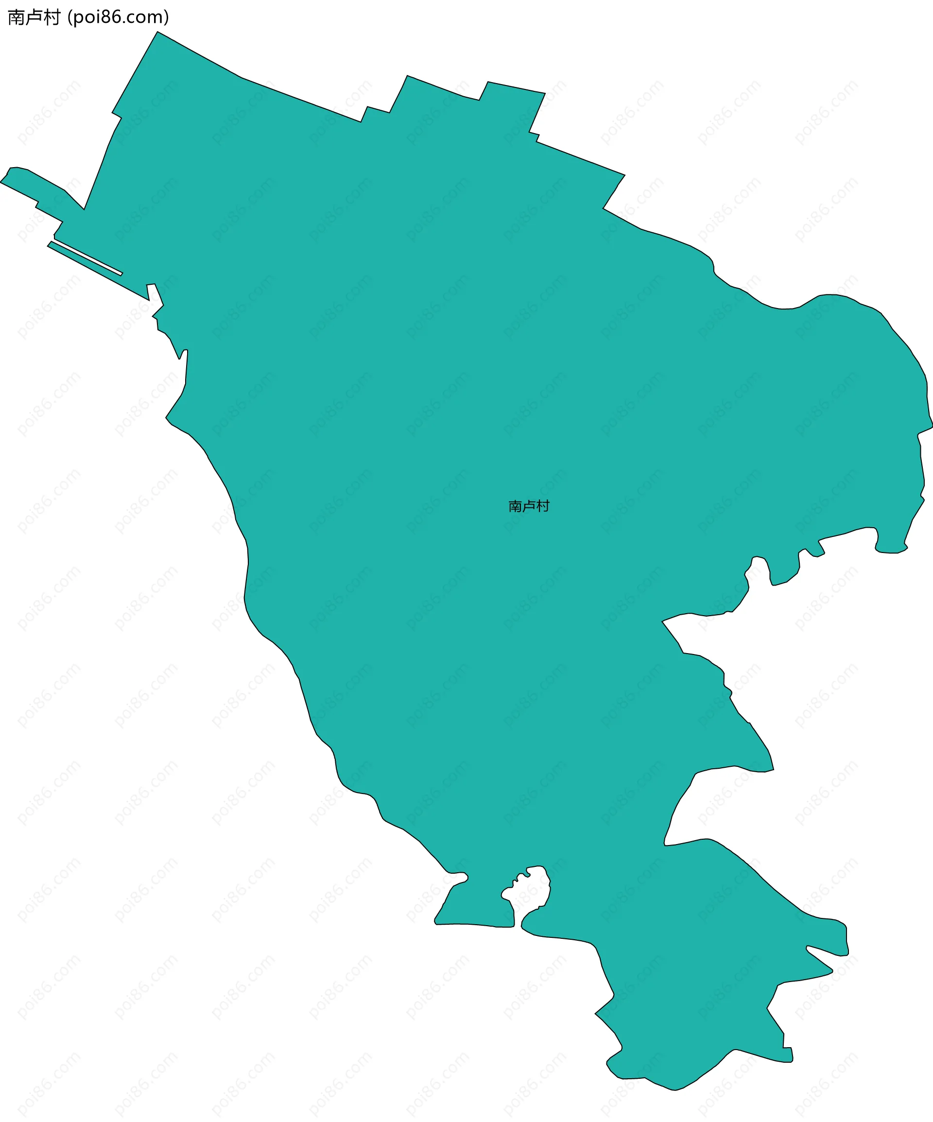 南卢村边界地图