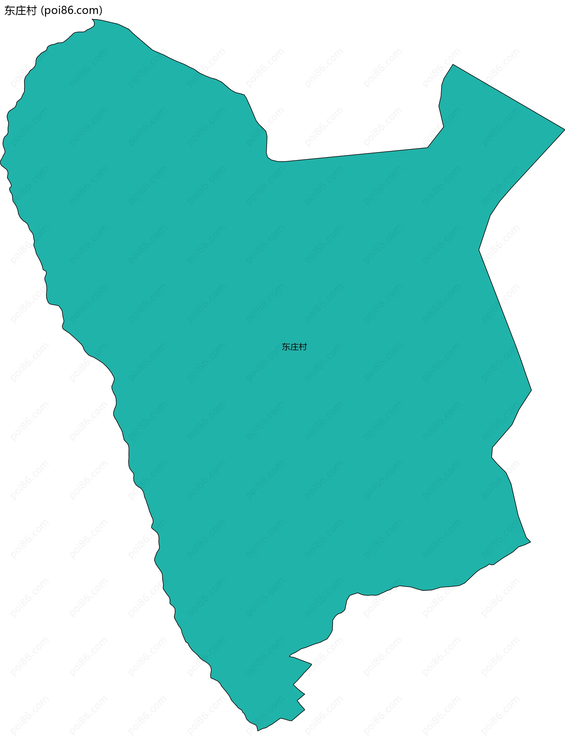 东庄村边界地图
