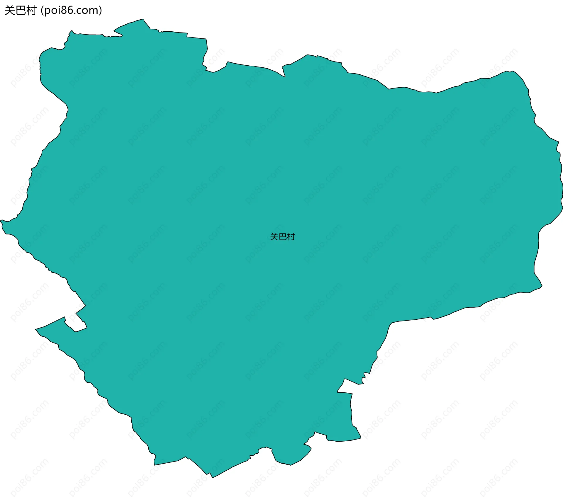 关巴村边界地图