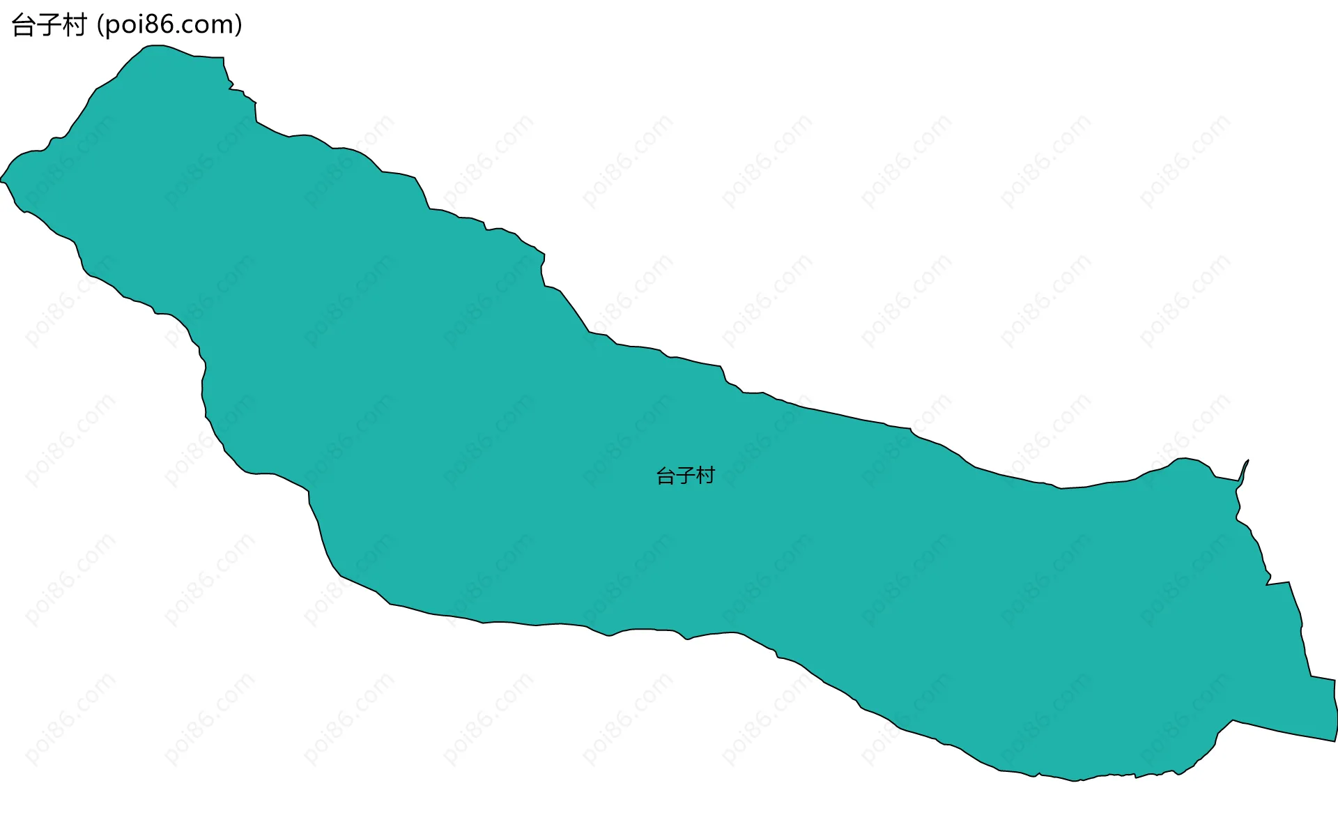 台子村边界地图