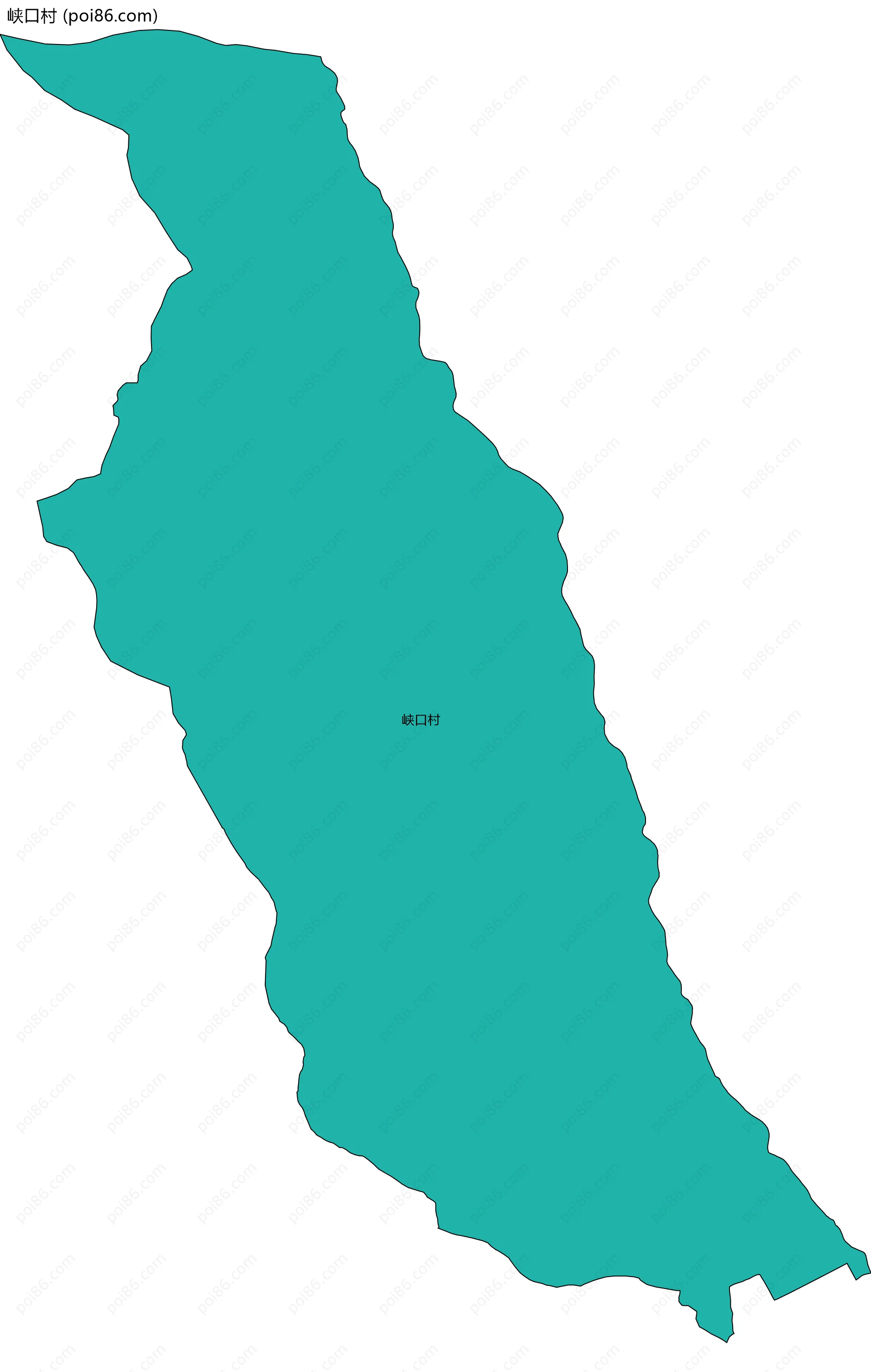 峡口村边界地图