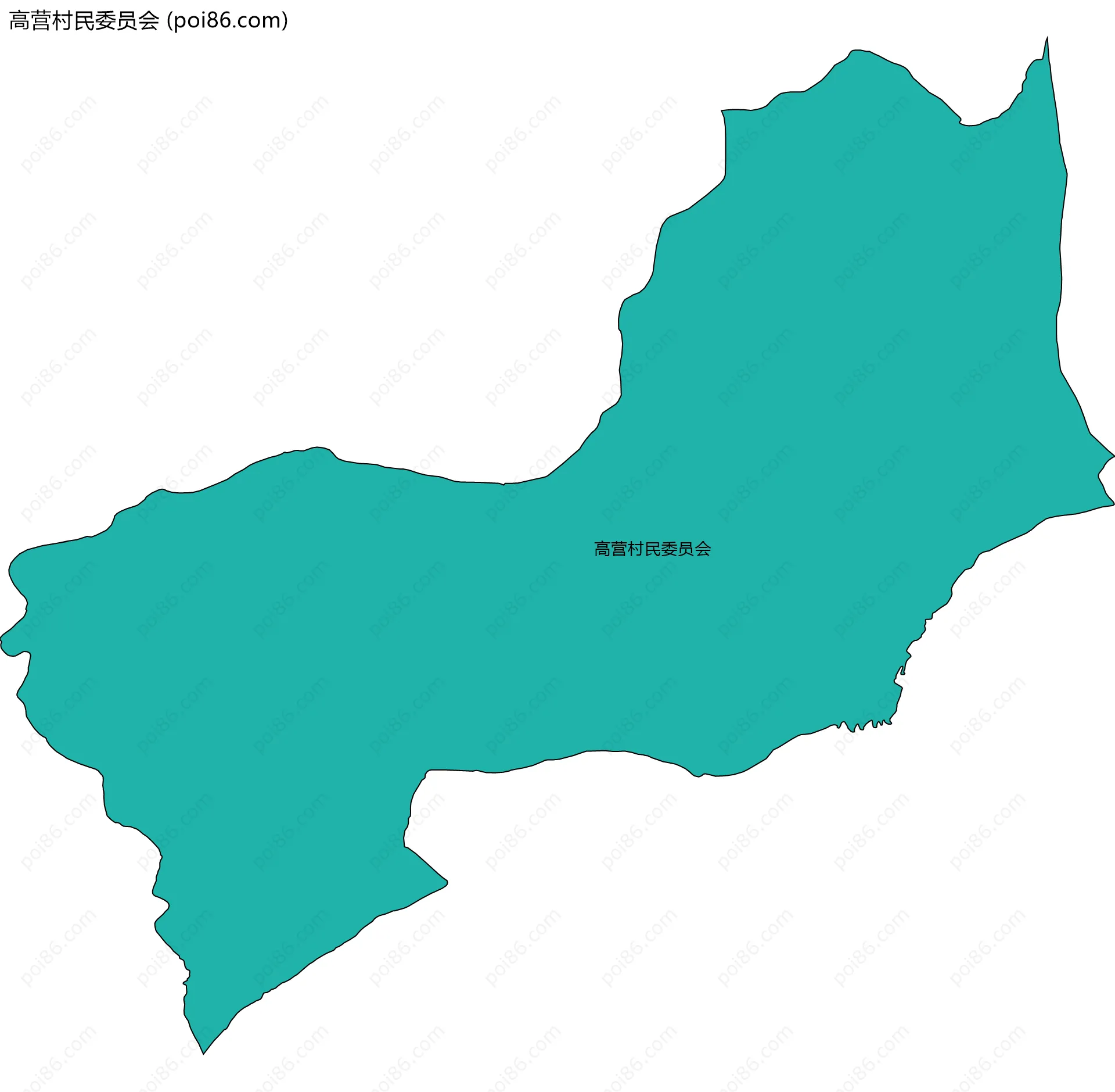 高营村民委员会边界地图