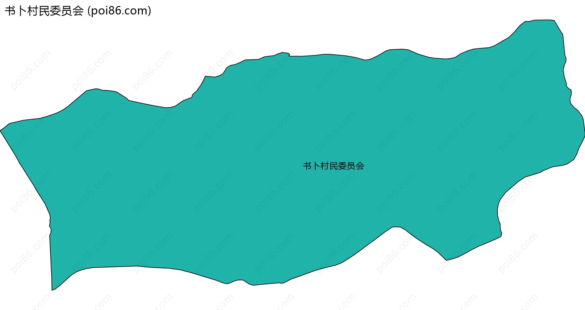 书卜村民委员会边界地图