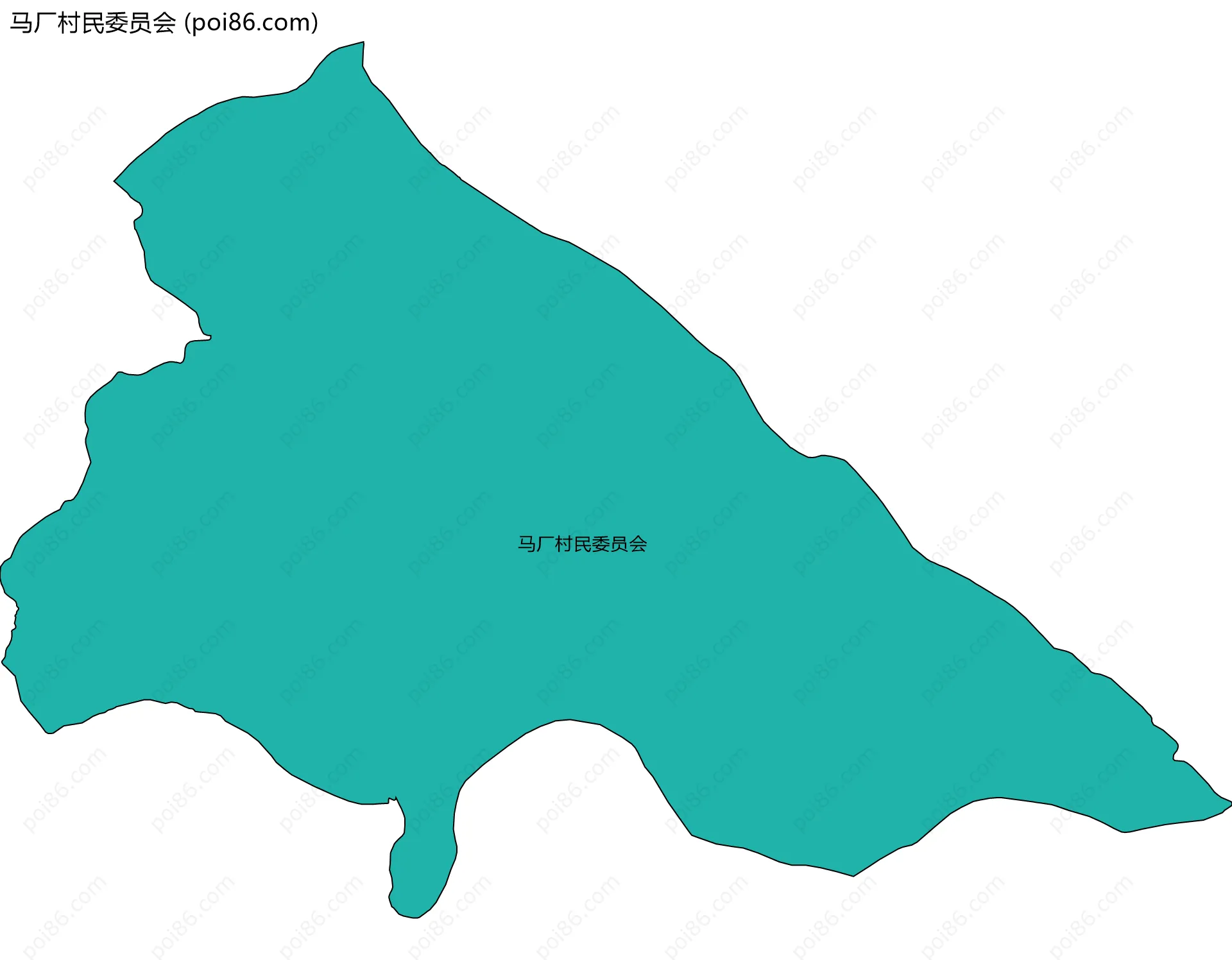 马厂村民委员会边界地图