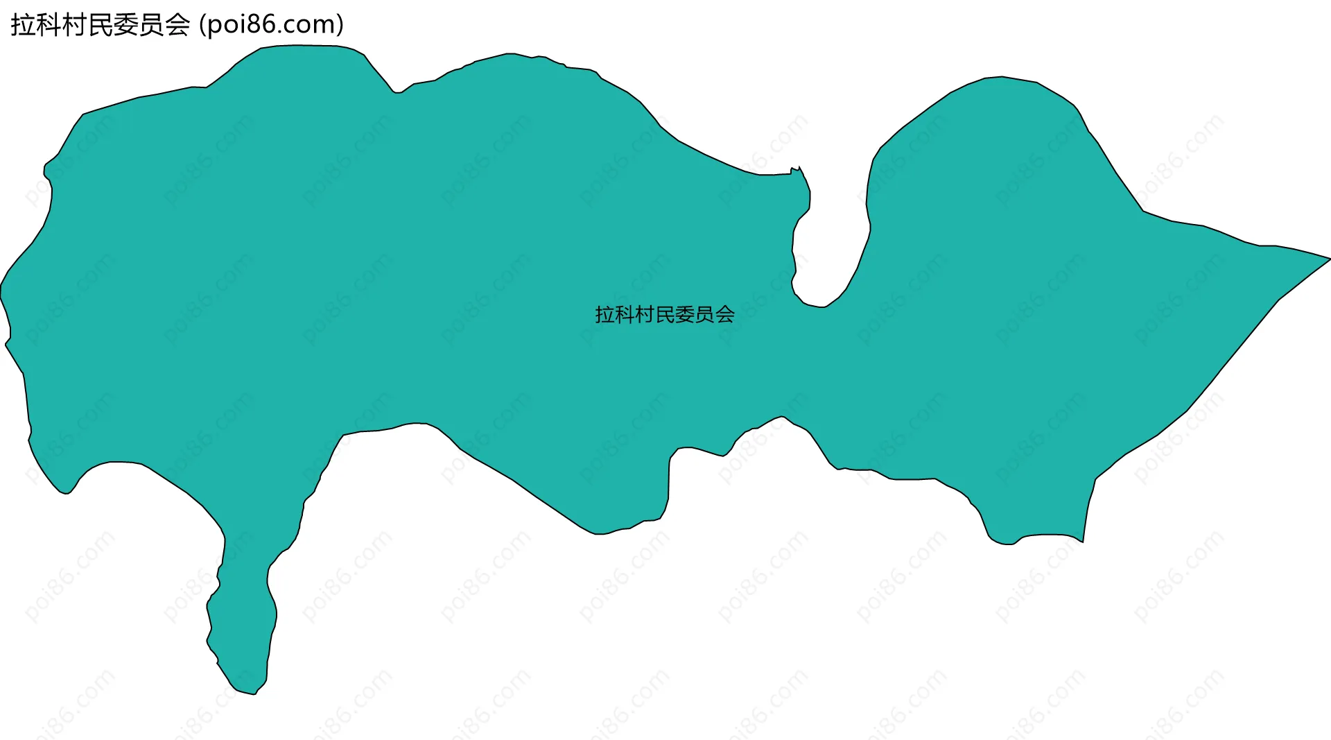 拉科村民委员会边界地图