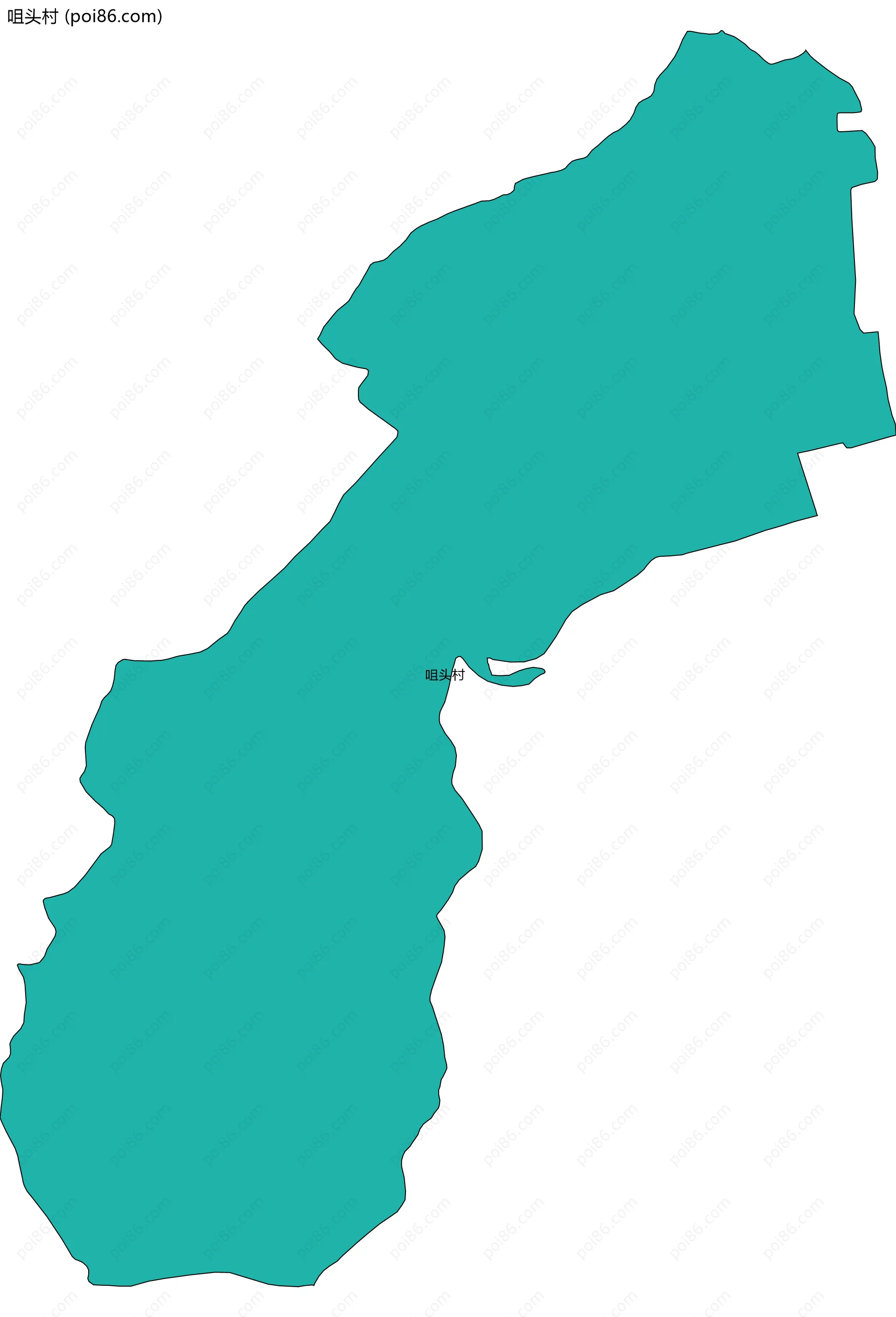 咀头村边界地图