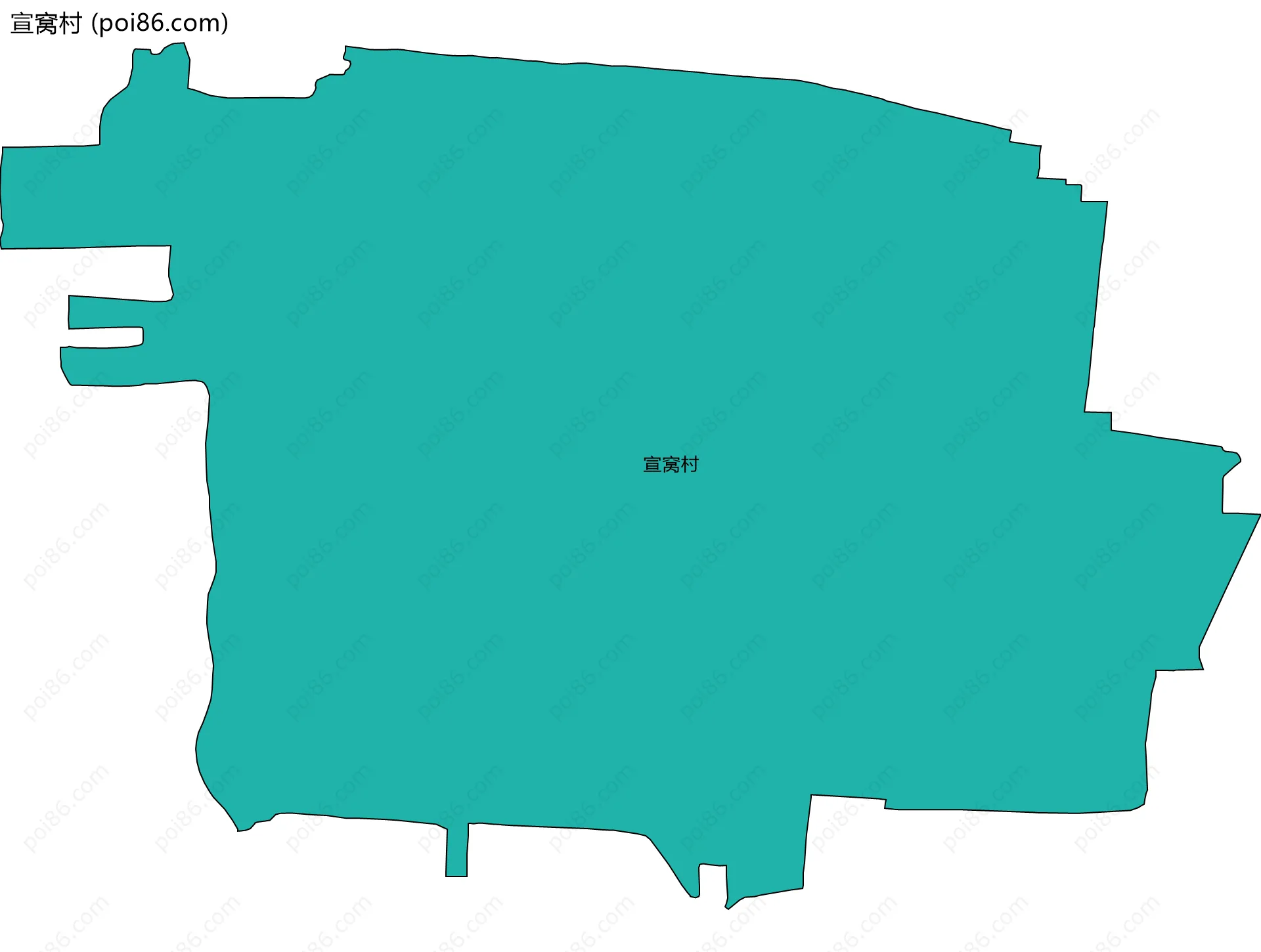 宣窝村边界地图