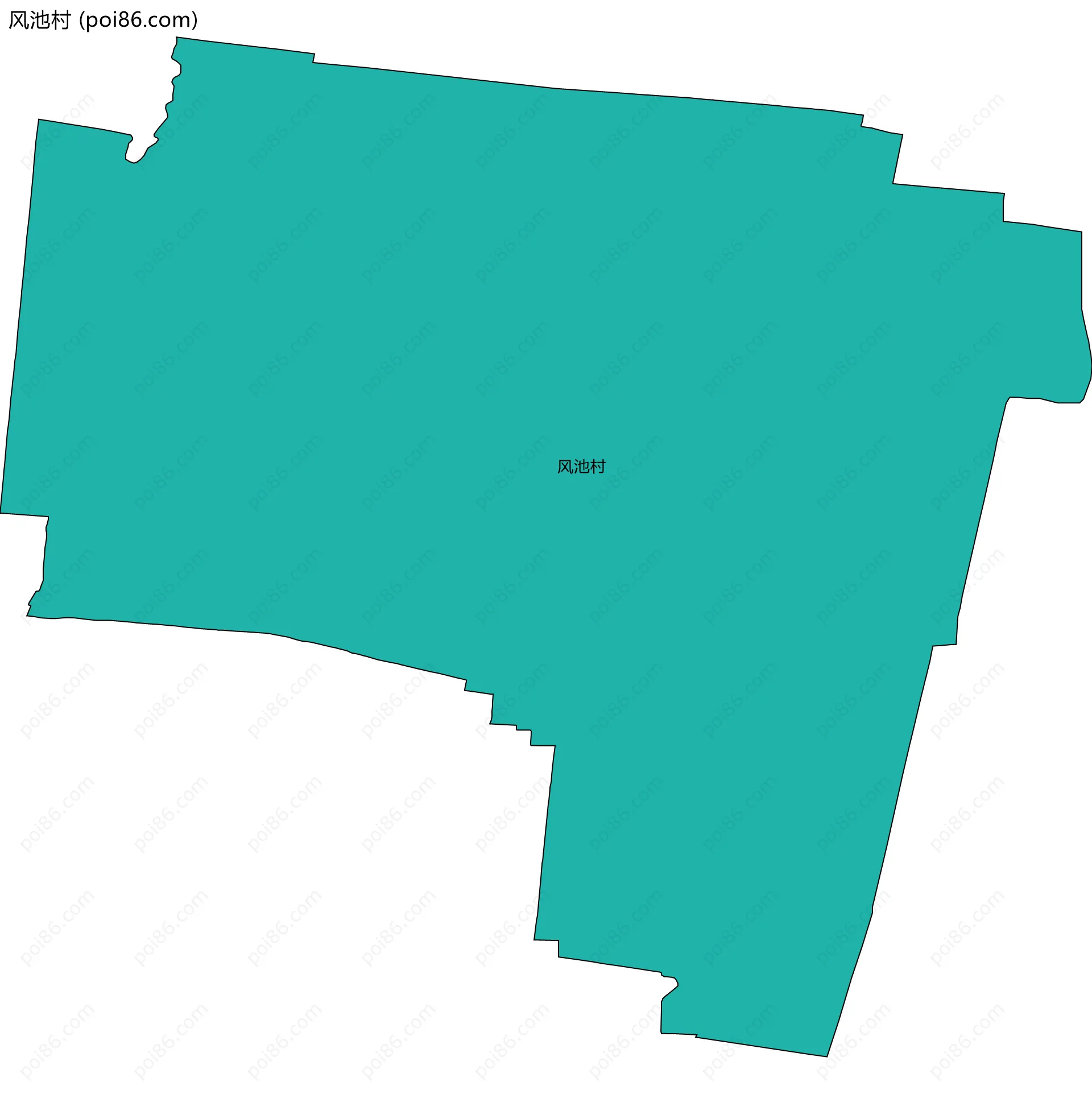 风池村边界地图