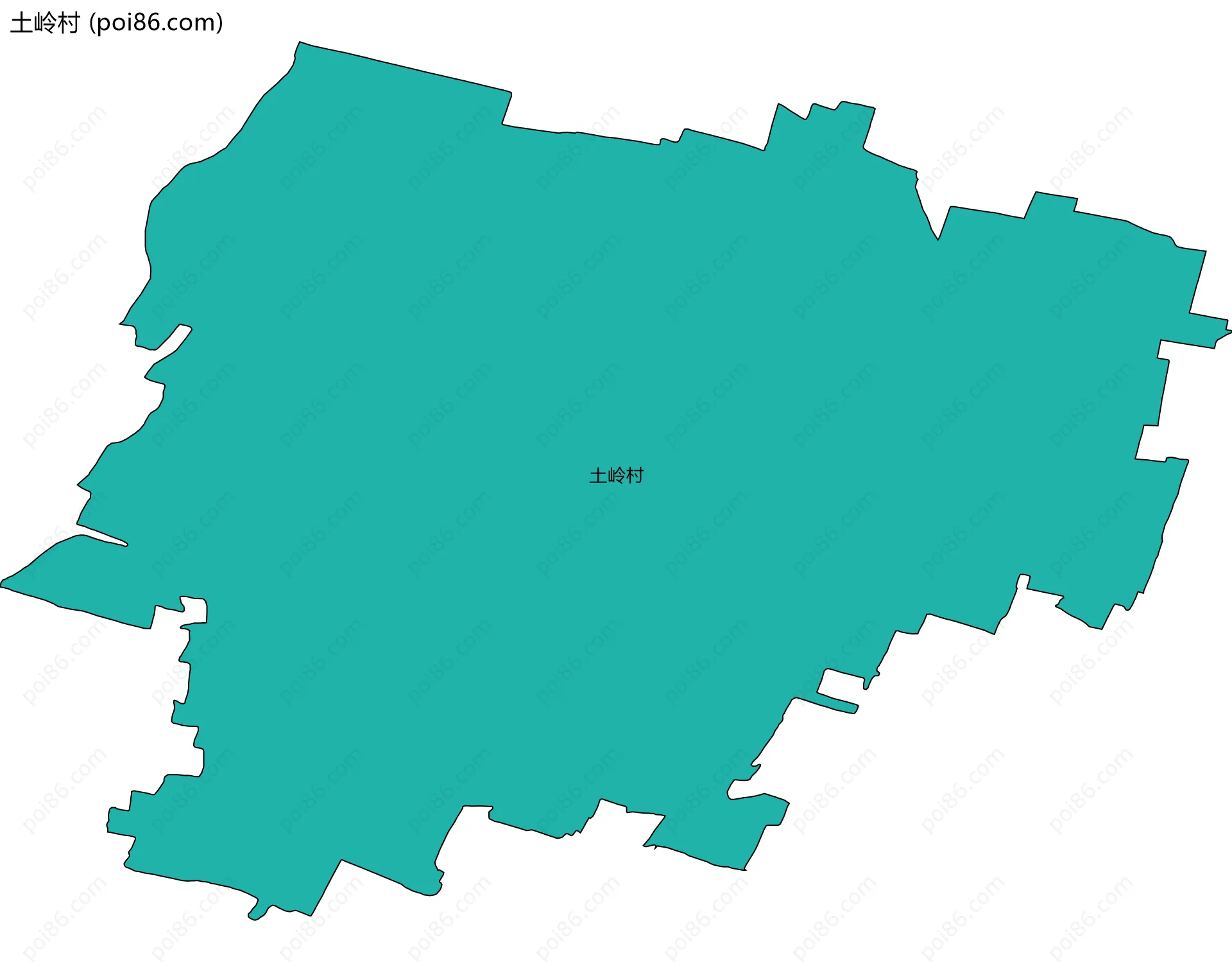 土岭村边界地图