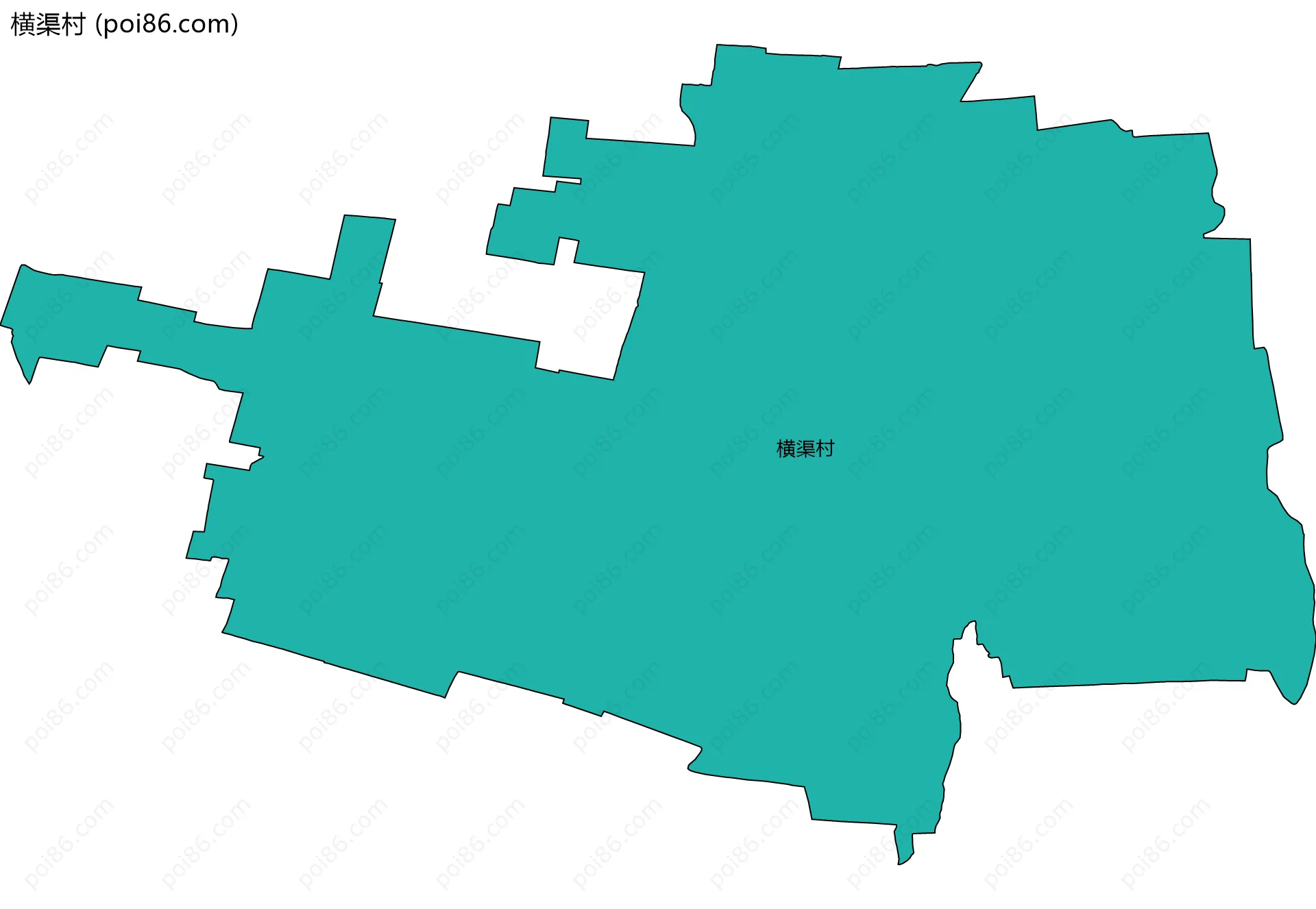 横渠村边界地图