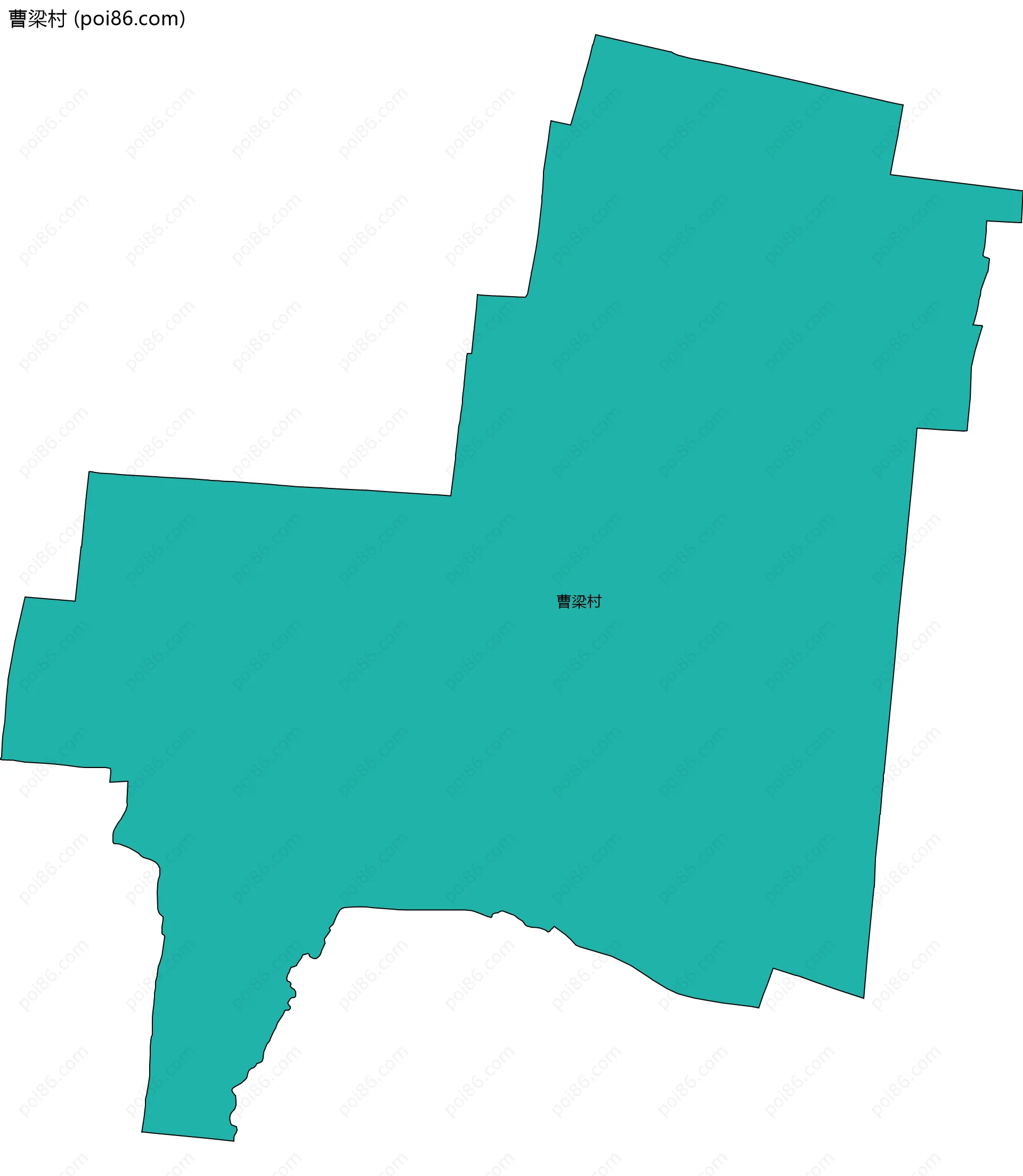 曹梁村边界地图