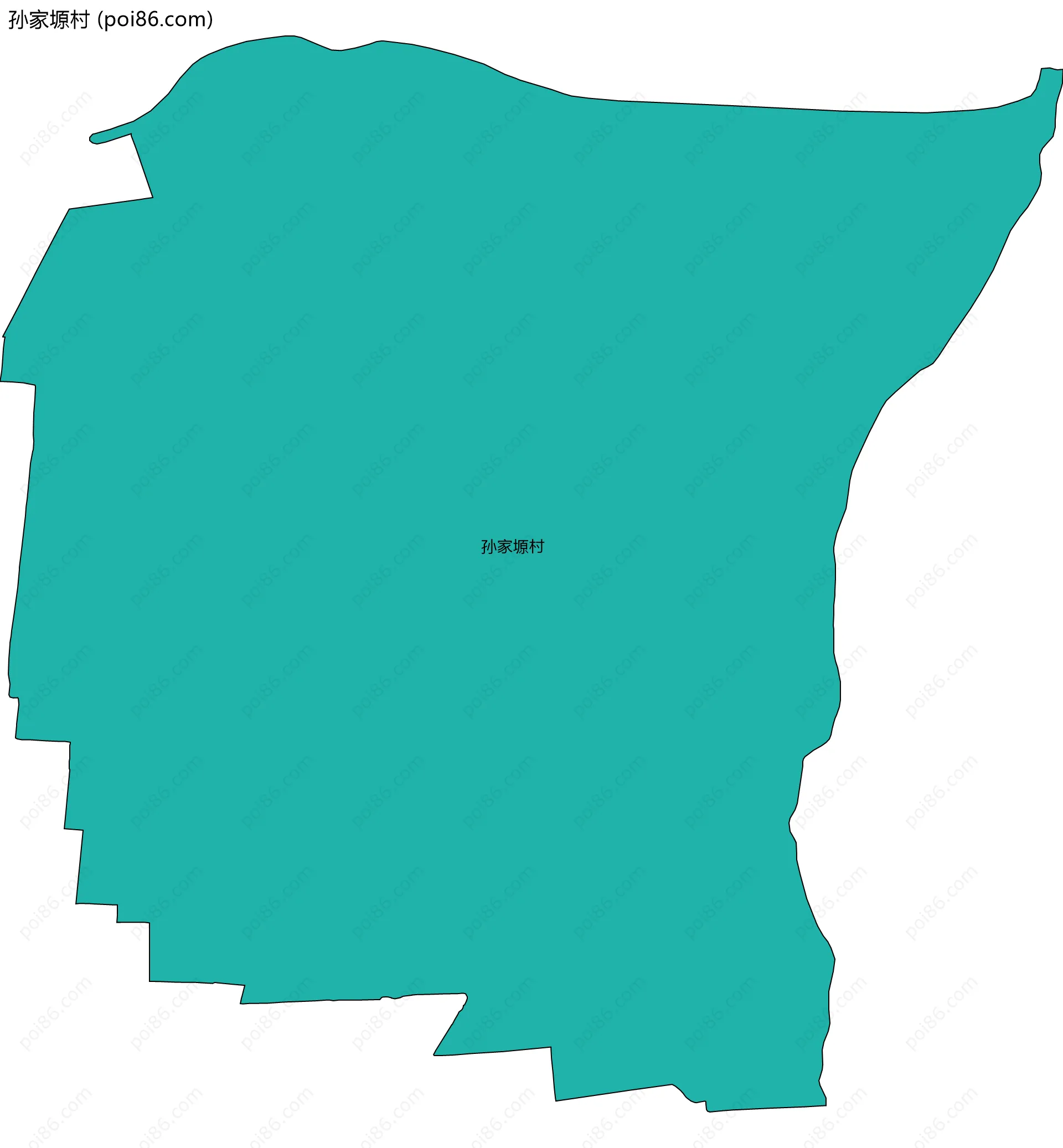 孙家塬村边界地图